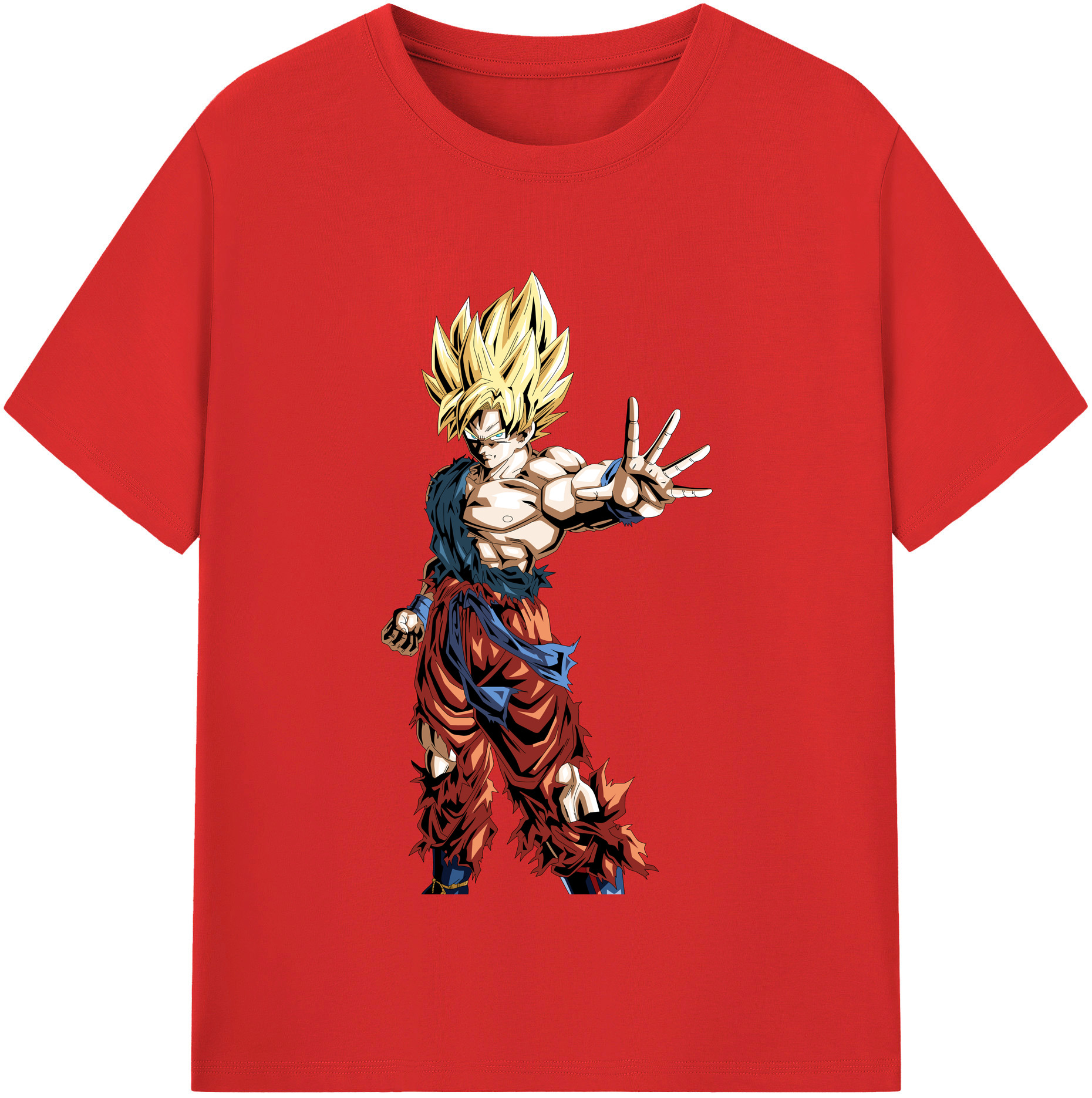 （画像用） ドラゴンボール 孫悟空（そん ごくう）Son Goku カカロット DRAGON BALL Kakarotto レディースカジュアルプリントTシャツ（綿100％）
