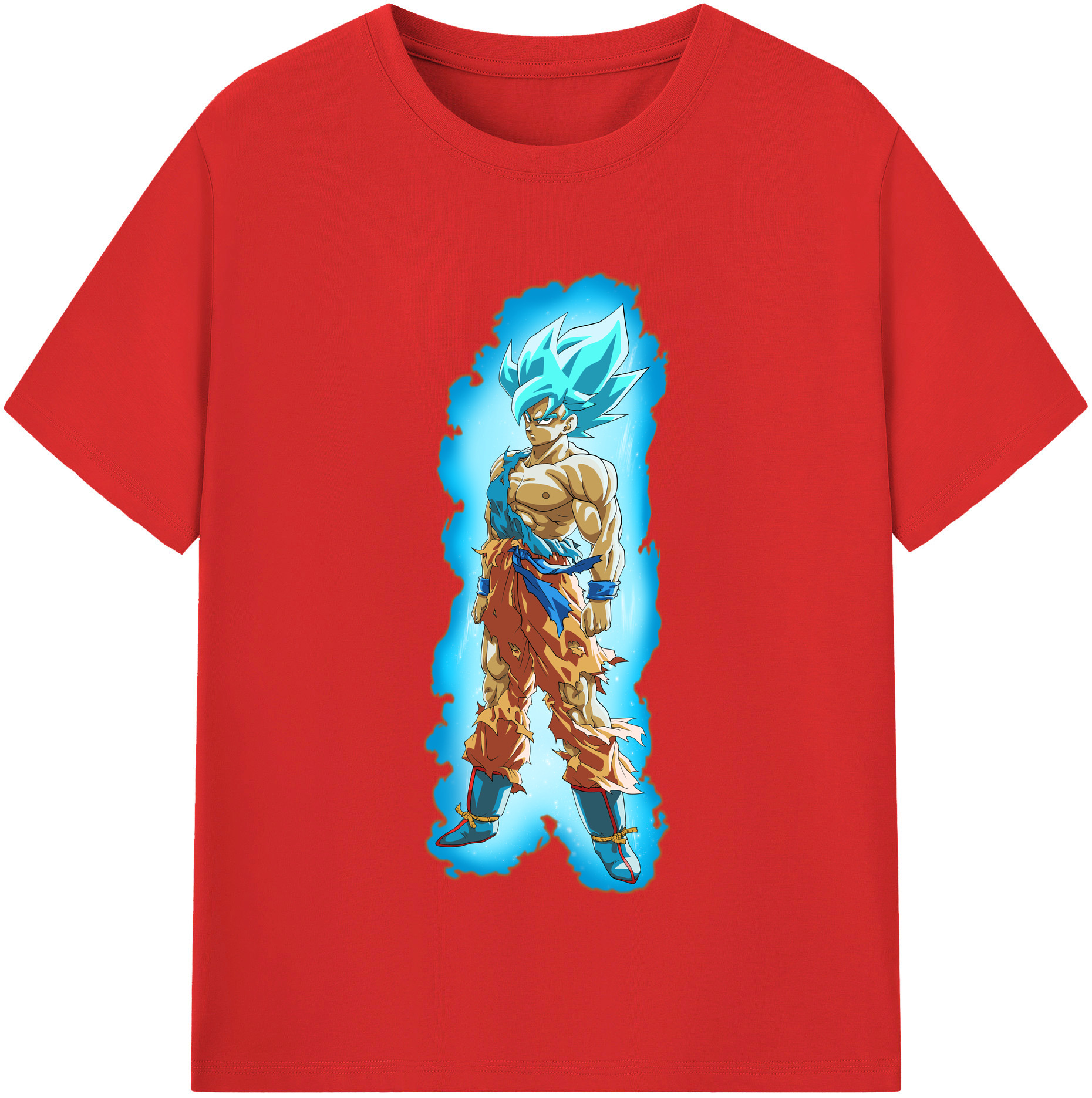 （画像用） ドラゴンボール 孫悟空（そん ごくう）Son Goku カカロット DRAGON BALL Kakarotto レディースカジュアルプリントTシャツ（綿100％）