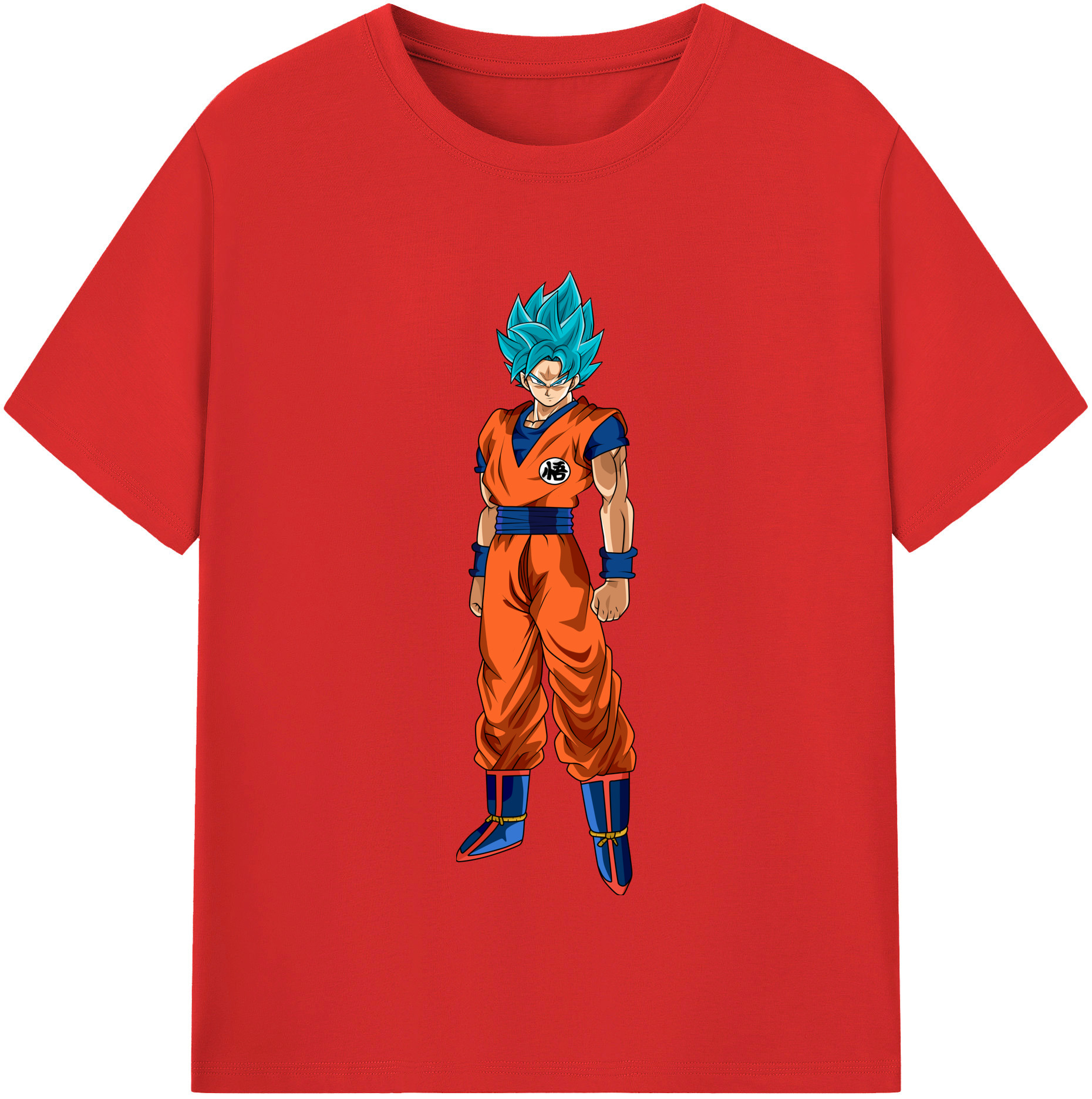 （画像用） ドラゴンボール 孫悟空（そん ごくう）Son Goku カカロット DRAGON BALL Kakarotto レディースカジュアルプリントTシャツ（綿100％）