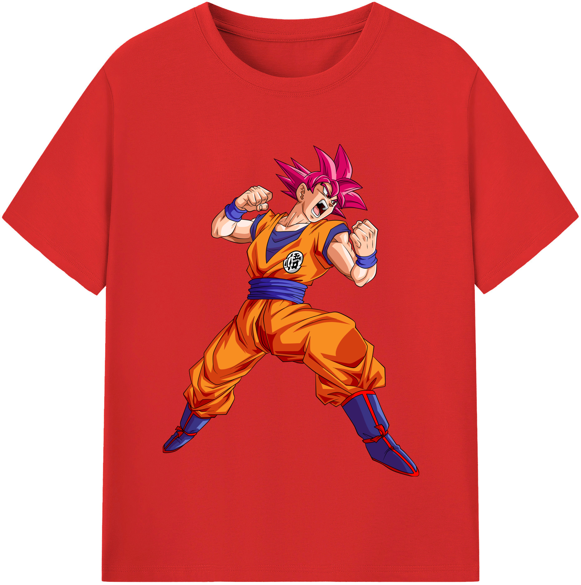 （画像用） ドラゴンボール 孫悟空（そん ごくう）Son Goku カカロット DRAGON BALL Kakarotto レディースカジュアルプリントTシャツ（綿100％）