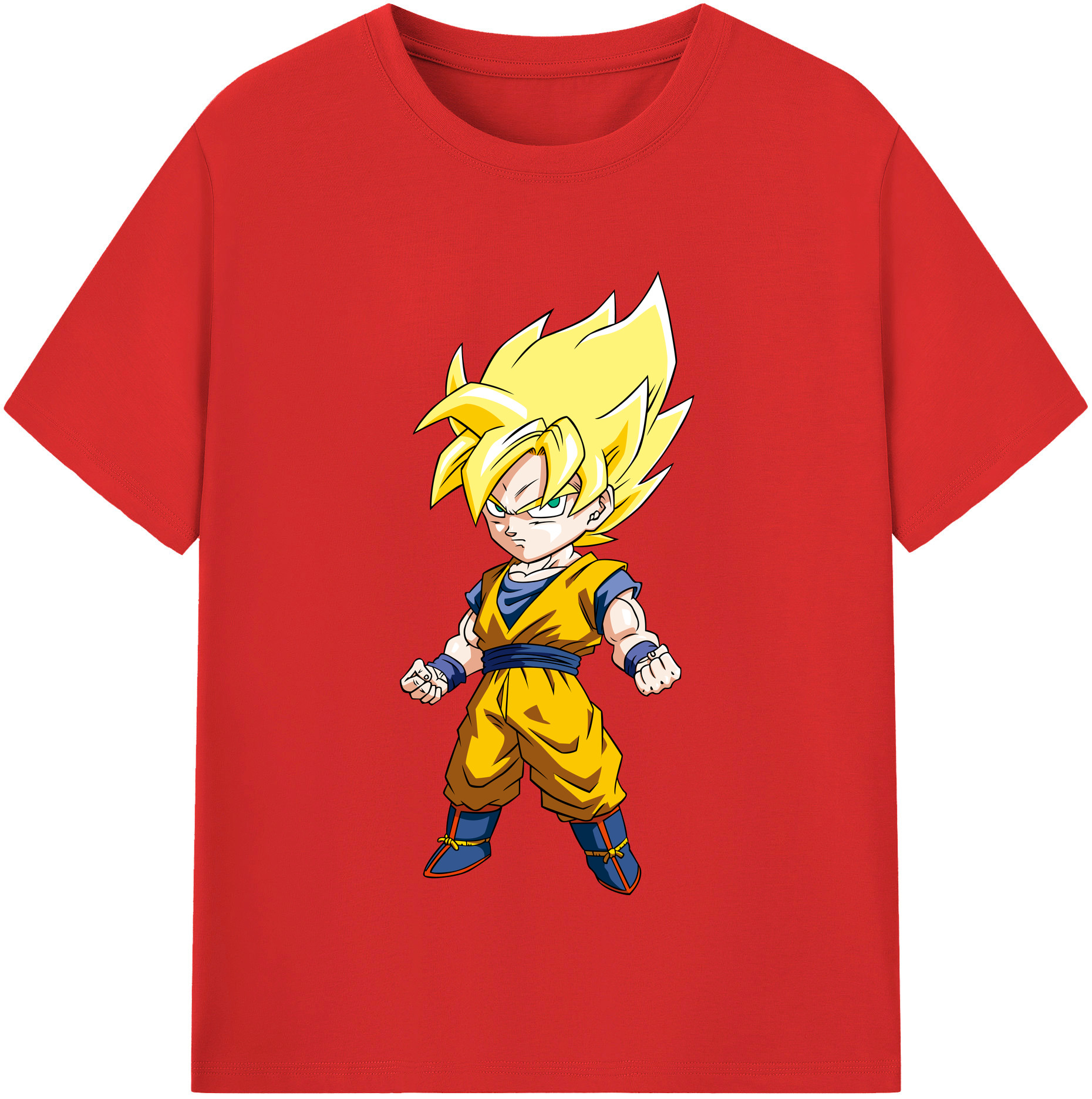 （画像用） ドラゴンボール 孫悟空（そん ごくう）Son Goku カカロット DRAGON BALL Kakarotto レディースカジュアルプリントTシャツ（綿100％）