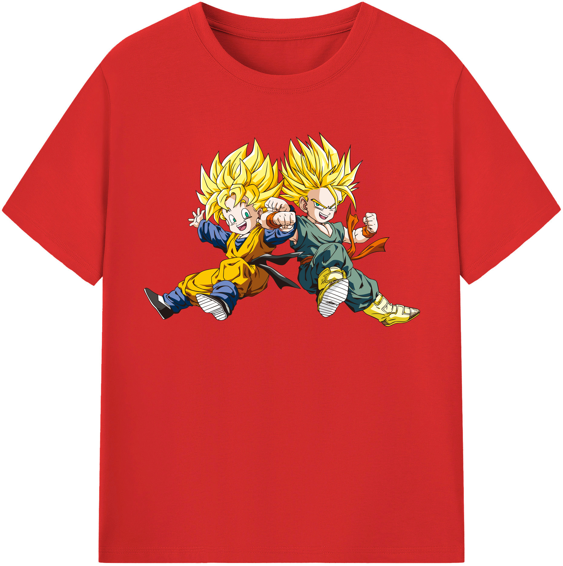 （画像用） ドラゴンボール 孫悟空（そん ごくう）Son Goku カカロット DRAGON BALL Kakarotto レディースカジュアルプリントTシャツ（綿100％）