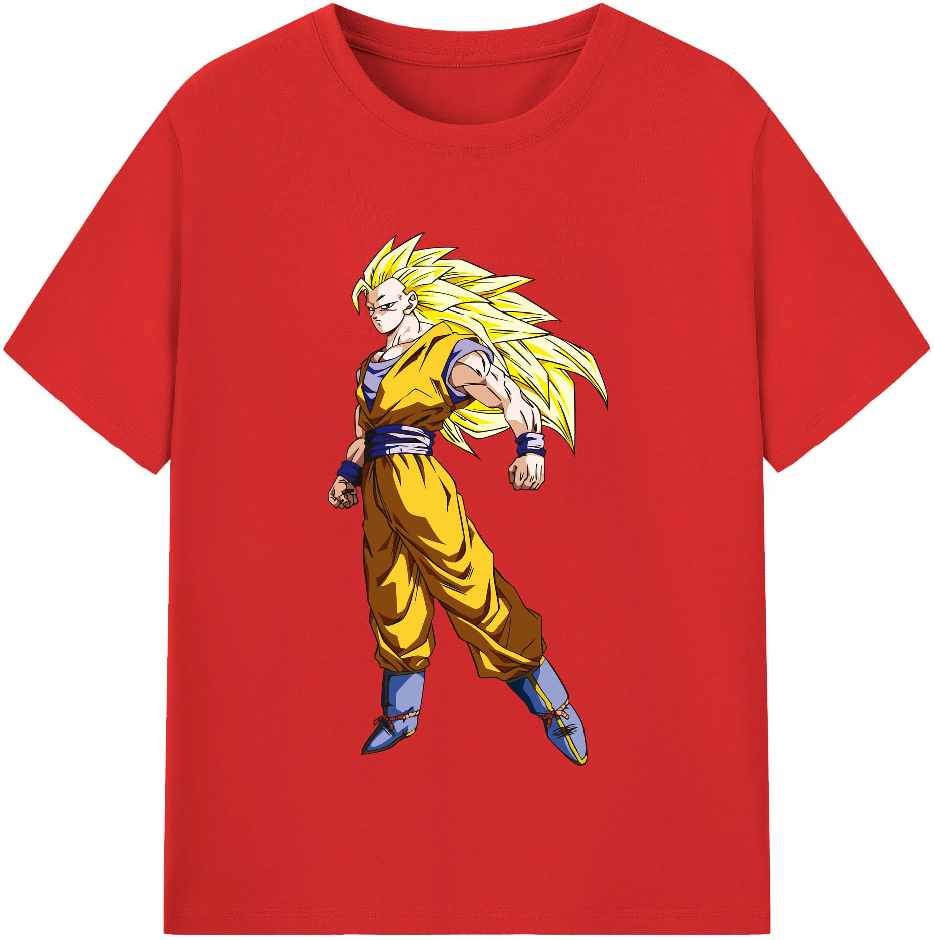 （画像用） ドラゴンボール 孫悟空（そん ごくう）Son Goku カカロット DRAGON BALL Kakarotto レディースカジュアルプリントTシャツ（綿100％）