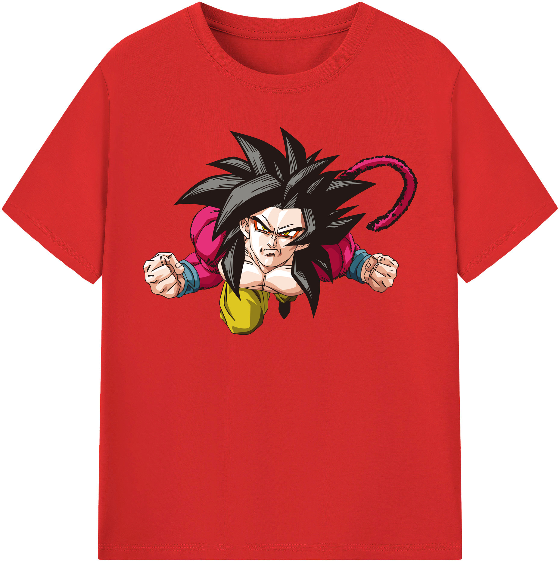 （画像用） ドラゴンボール 孫悟空（そん ごくう）Son Goku カカロット DRAGON BALL Kakarotto レディースカジュアルプリントTシャツ（綿100％）