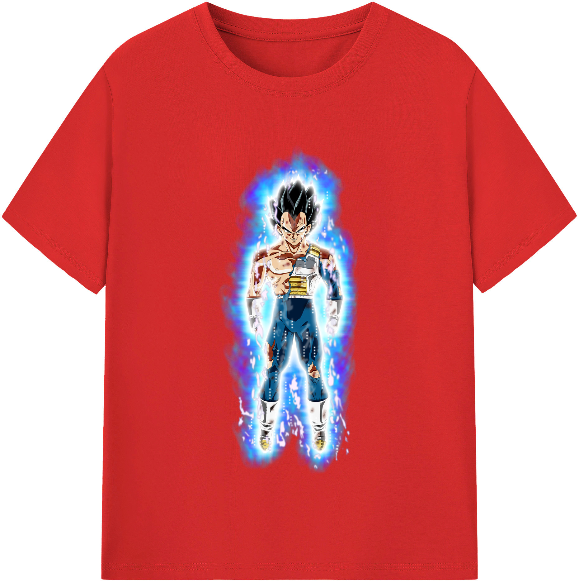 （画像用） ドラゴンボール ベジータ四世（Bejīta Yonsei）DRAGON BALL Vegeta IV レディースカジュアルプリントTシャツ（綿100％）