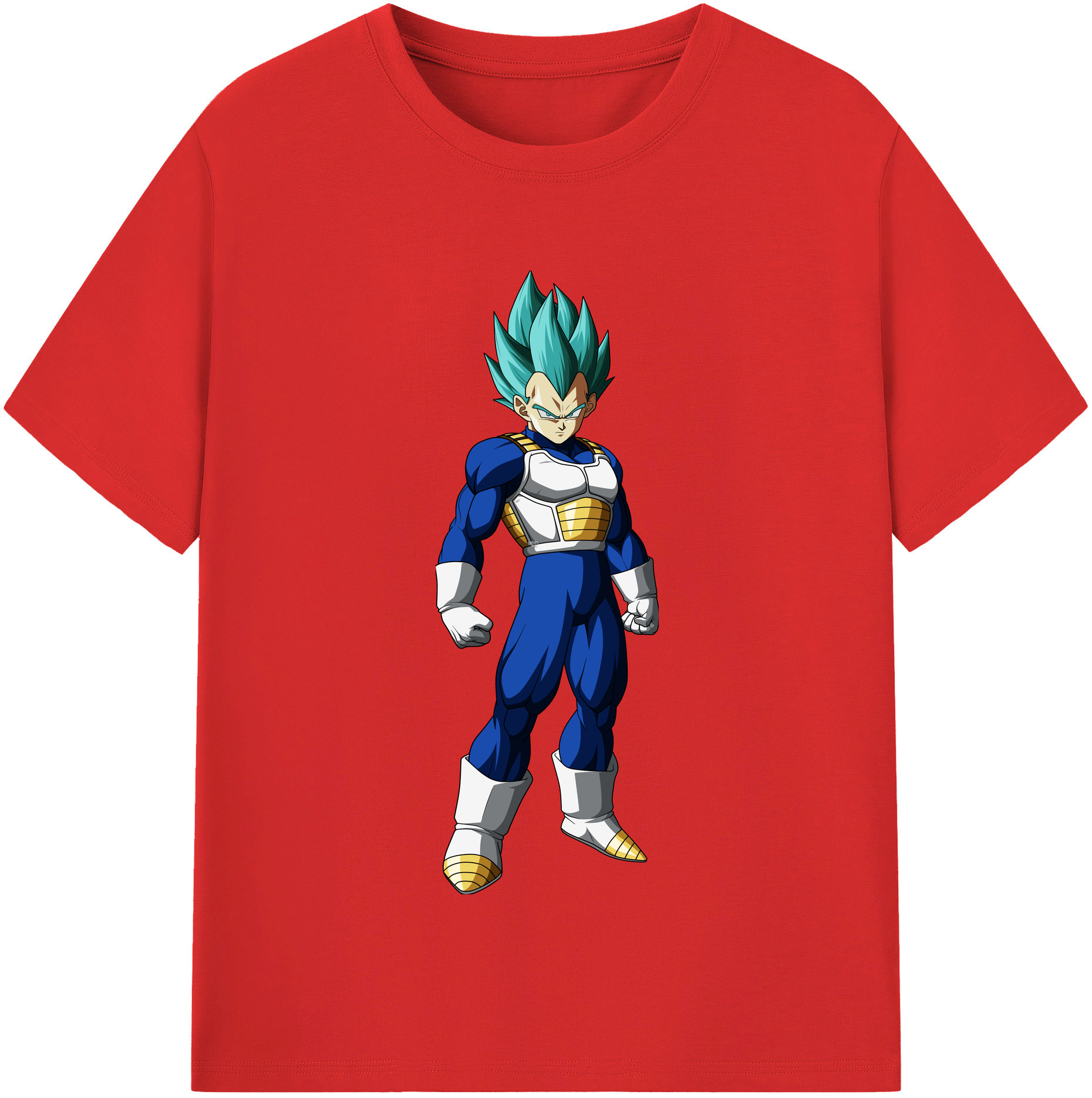 （画像用） ドラゴンボール ベジータ四世（Bejīta Yonsei）DRAGON BALL Vegeta IV レディースカジュアルプリントTシャツ（綿100％）