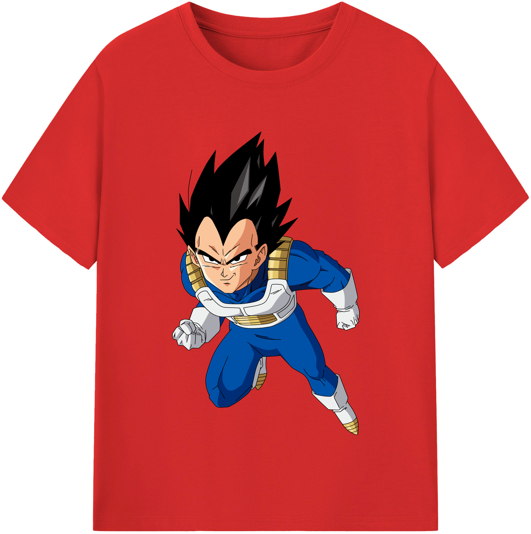 （画像用） ドラゴンボール ベジータ四世（Bejīta Yonsei）DRAGON BALL Vegeta IV レディースカジュアルプリントTシャツ（綿100％）