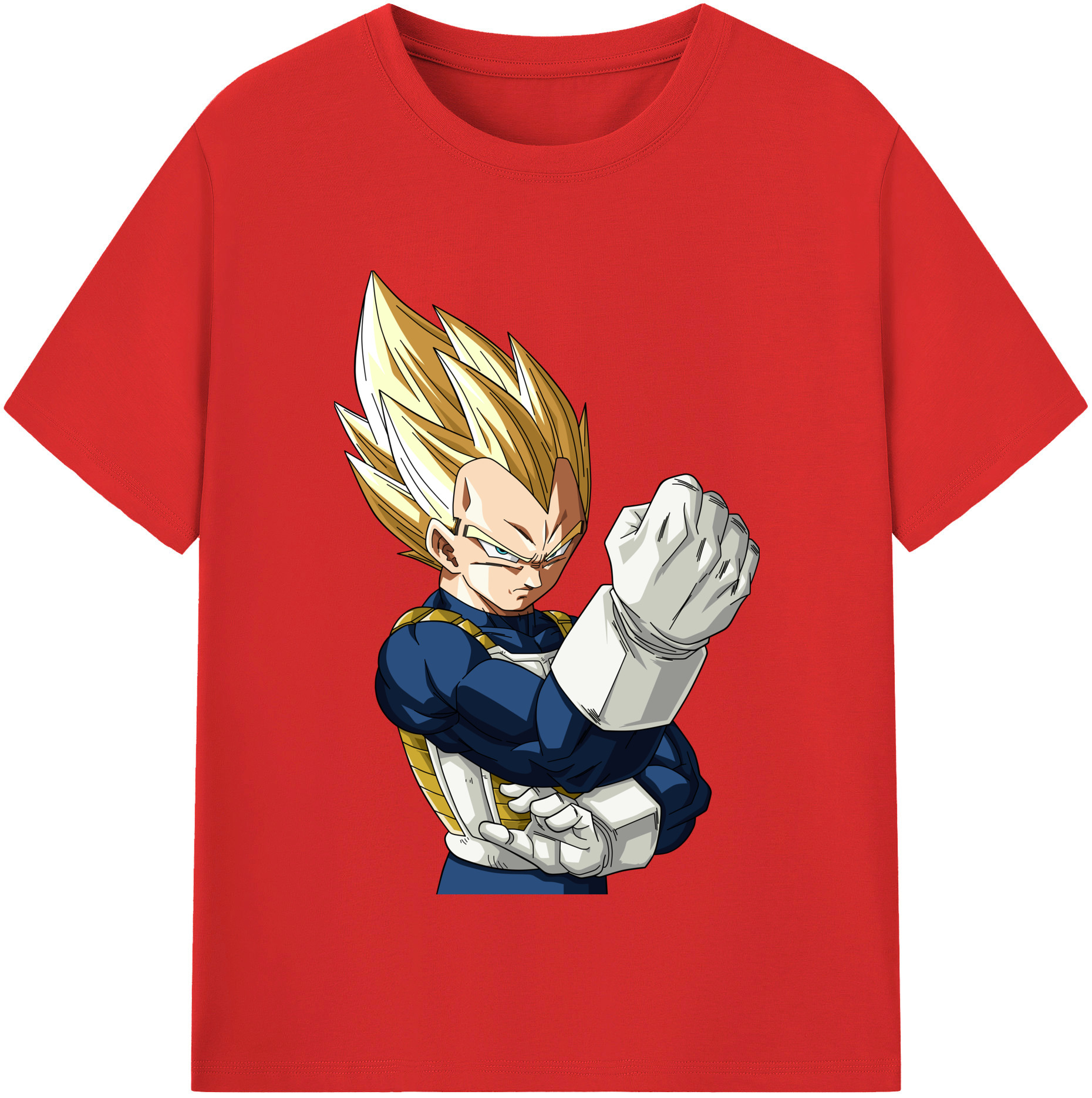 （画像用） ドラゴンボール ベジータ四世（Bejīta Yonsei）DRAGON BALL Vegeta IV レディースカジュアルプリントTシャツ（綿100％）