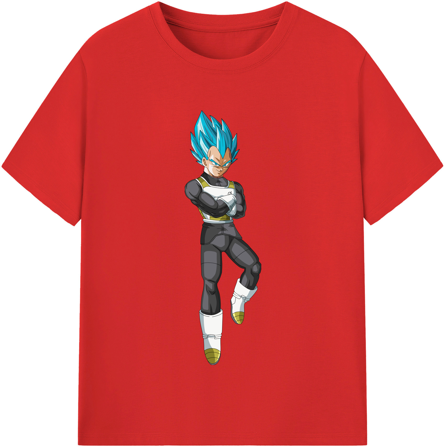 （画像用） ドラゴンボール ベジータ四世（Bejīta Yonsei）DRAGON BALL Vegeta IV レディースカジュアルプリントTシャツ（綿100％）