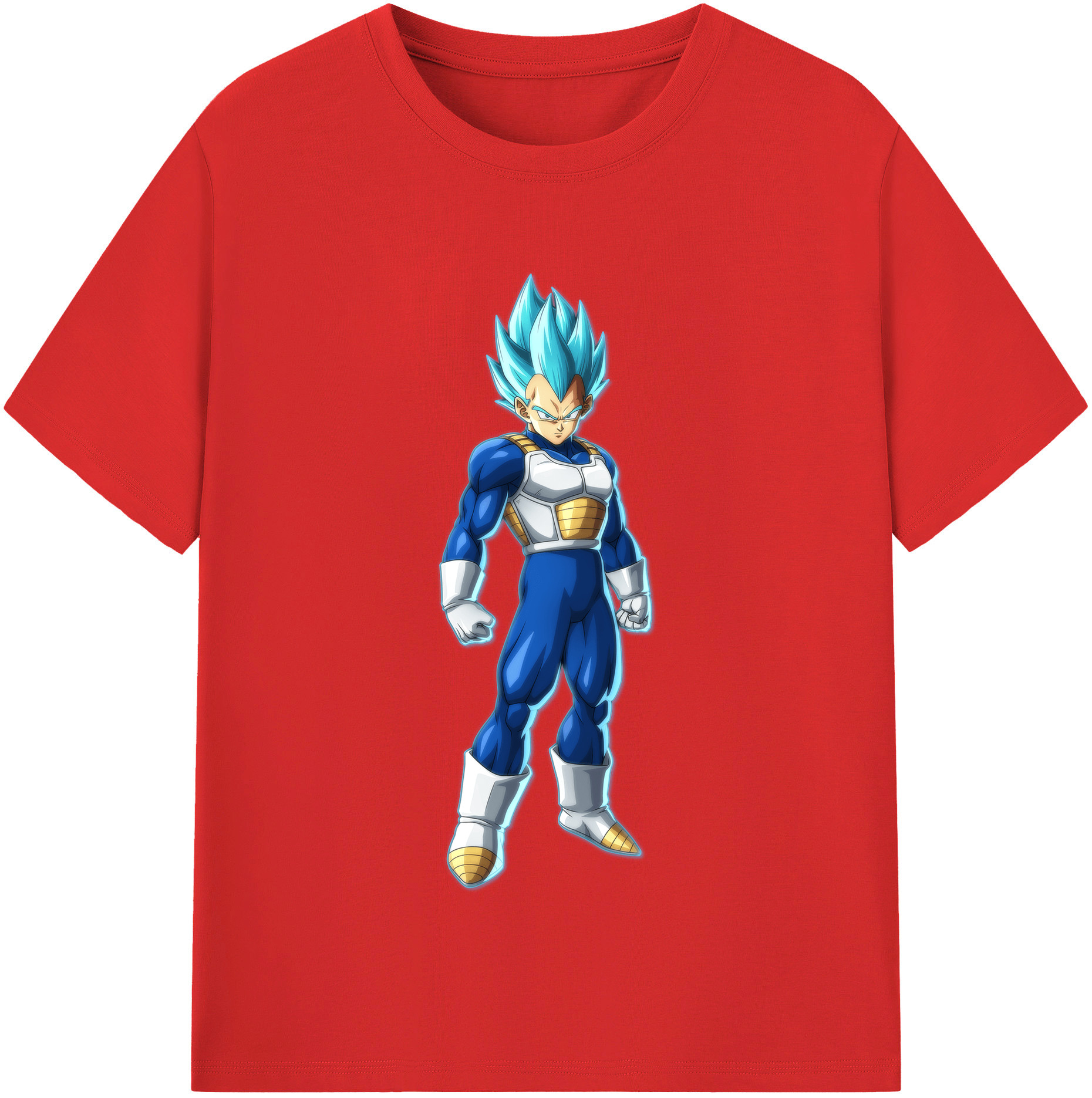 （画像用） ドラゴンボール ベジータ四世（Bejīta Yonsei）DRAGON BALL Vegeta IV レディースカジュアルプリントTシャツ（綿100％）