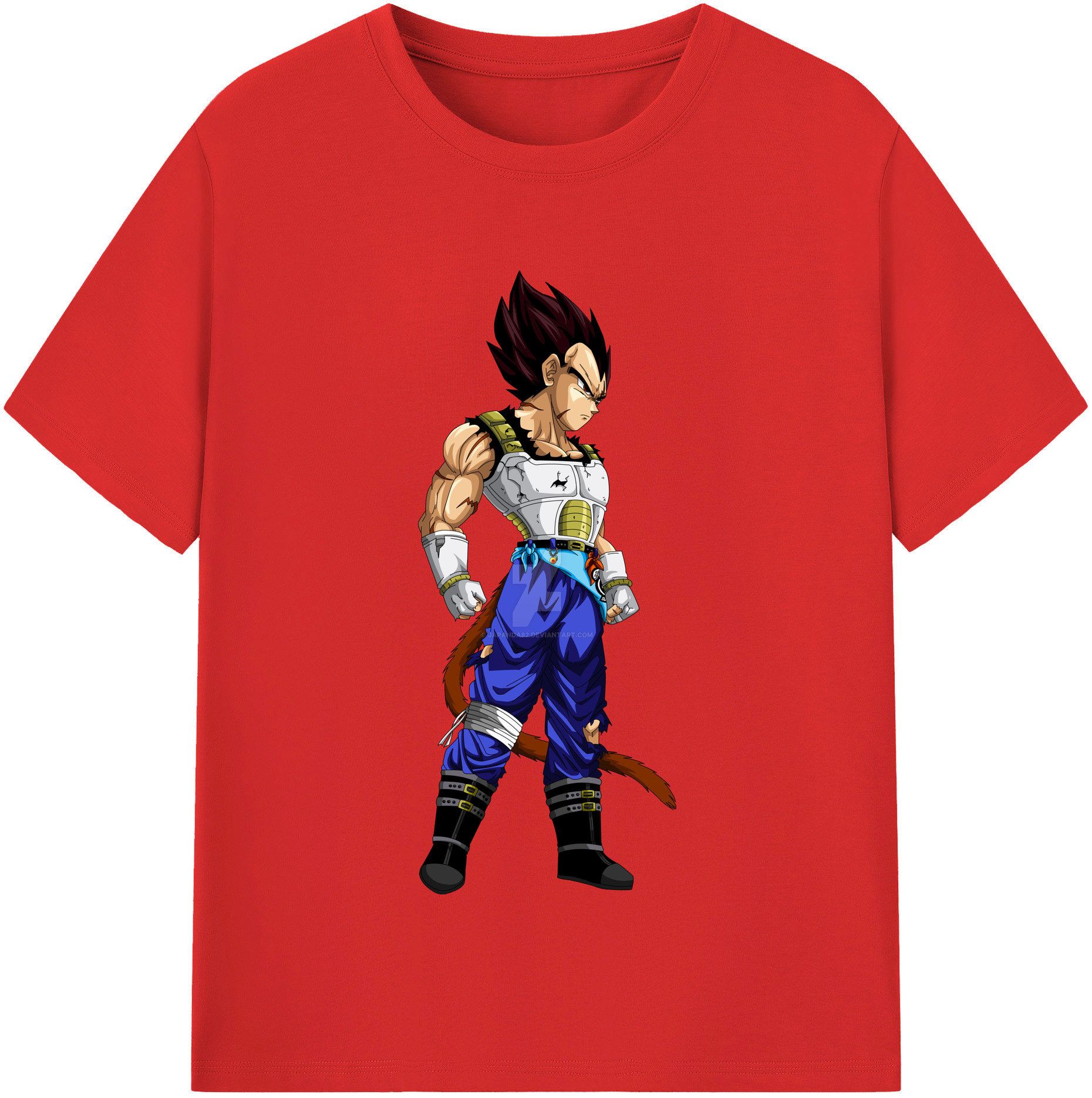 （画像用） ドラゴンボール ベジータ四世（Bejīta Yonsei）DRAGON BALL Vegeta IV レディースカジュアルプリントTシャツ（綿100％）