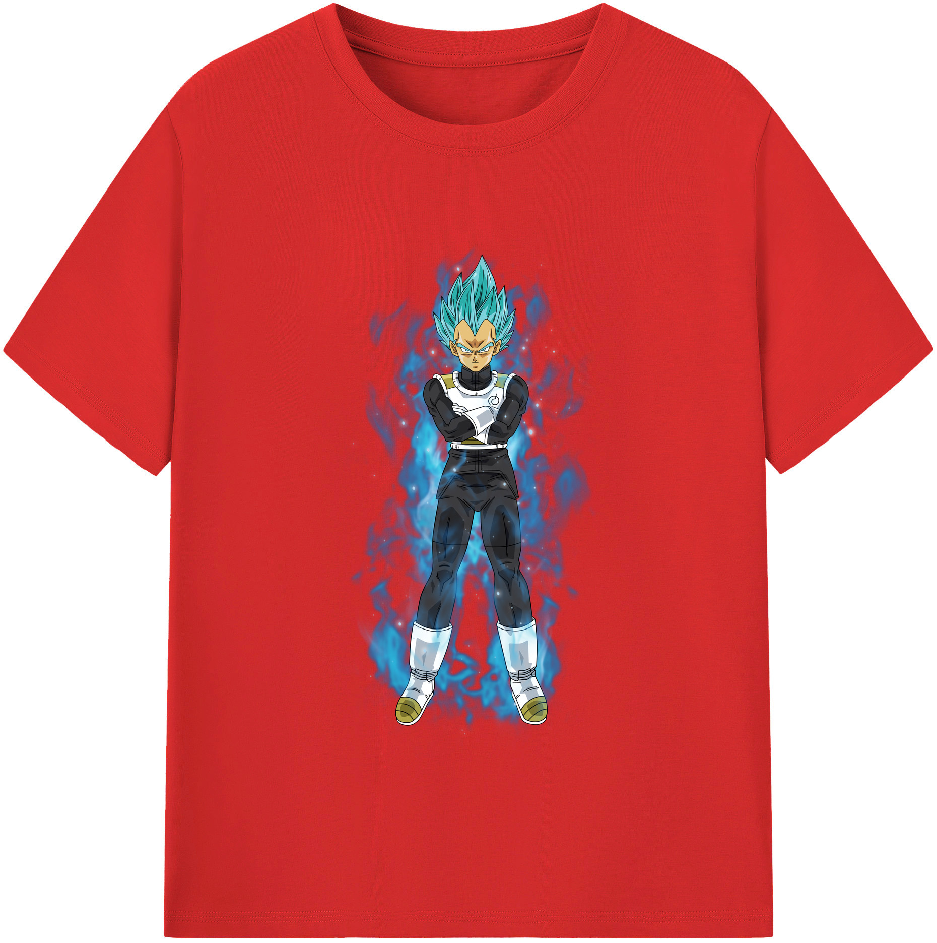 （画像用） ドラゴンボール ベジータ四世（Bejīta Yonsei）DRAGON BALL Vegeta IV レディースカジュアルプリントTシャツ（綿100％）