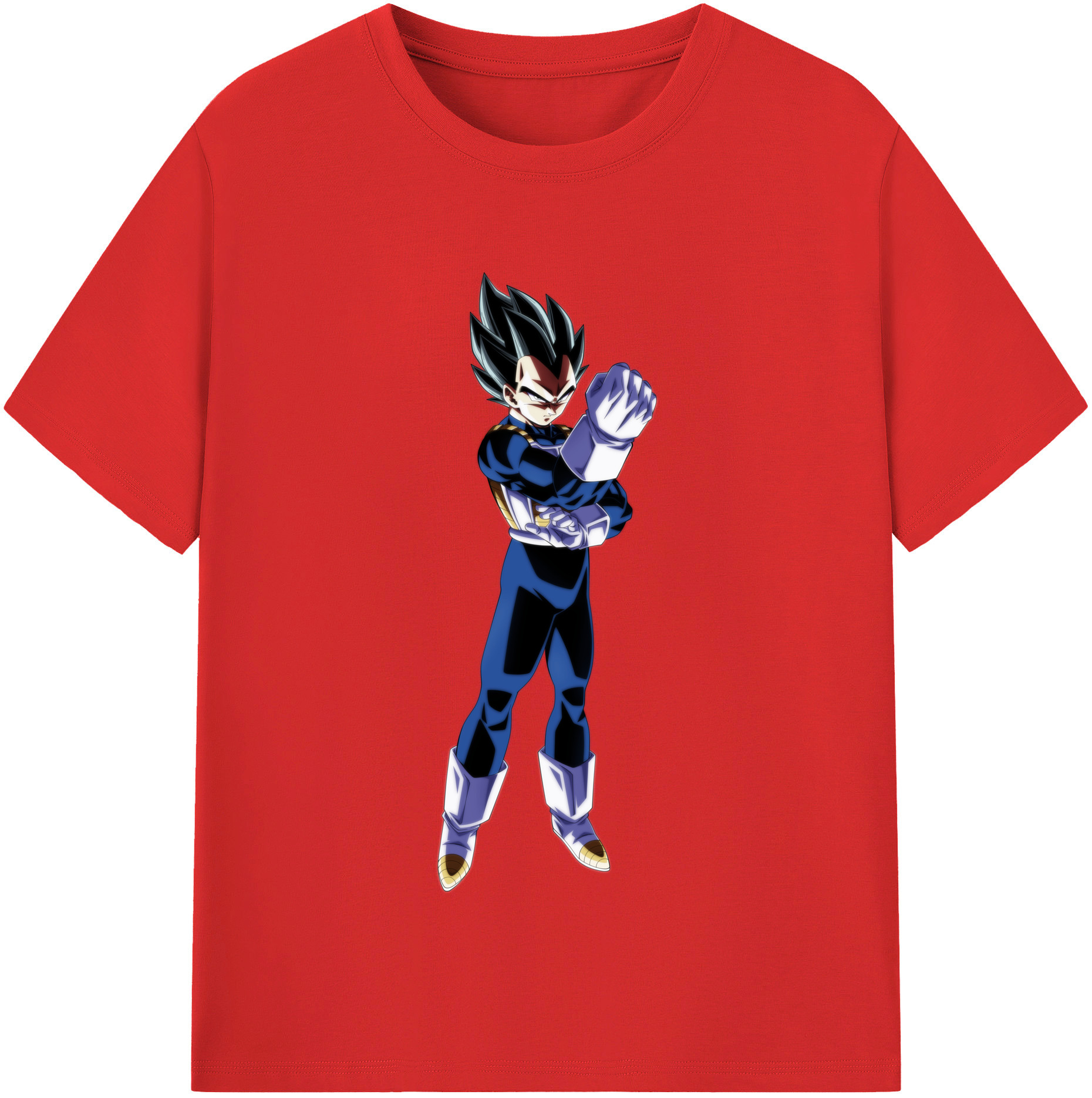 （画像用） ドラゴンボール ベジータ四世（Bejīta Yonsei）DRAGON BALL Vegeta IV レディースカジュアルプリントTシャツ（綿100％）