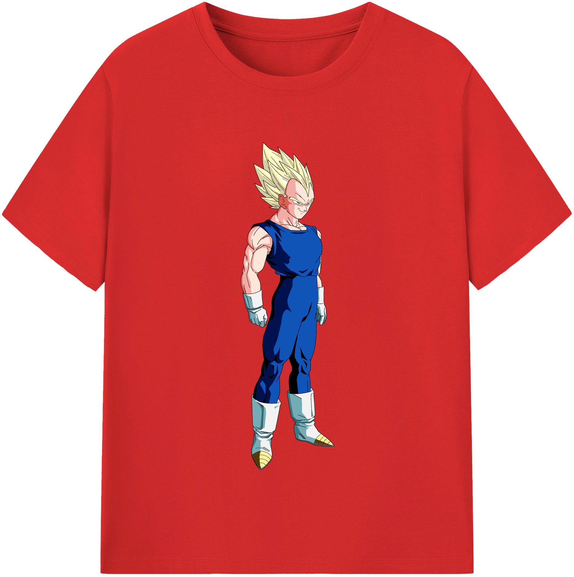 （画像用） ドラゴンボール ベジータ四世（Bejīta Yonsei）DRAGON BALL Vegeta IV レディースカジュアルプリントTシャツ（綿100％）