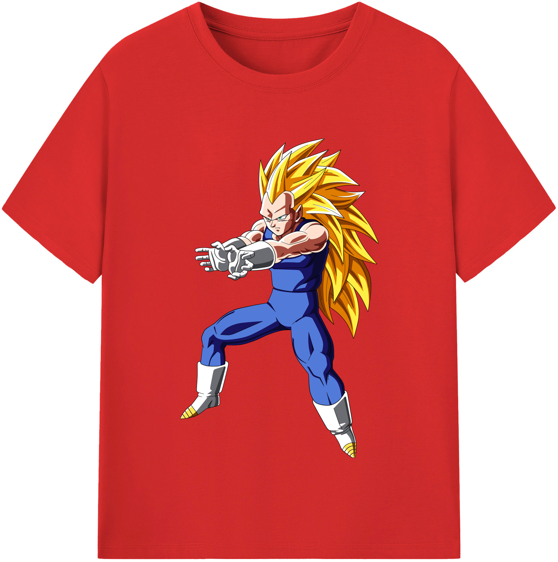 （画像用） ドラゴンボール ベジータ四世（Bejīta Yonsei）DRAGON BALL Vegeta IV レディースカジュアルプリントTシャツ（綿100％）