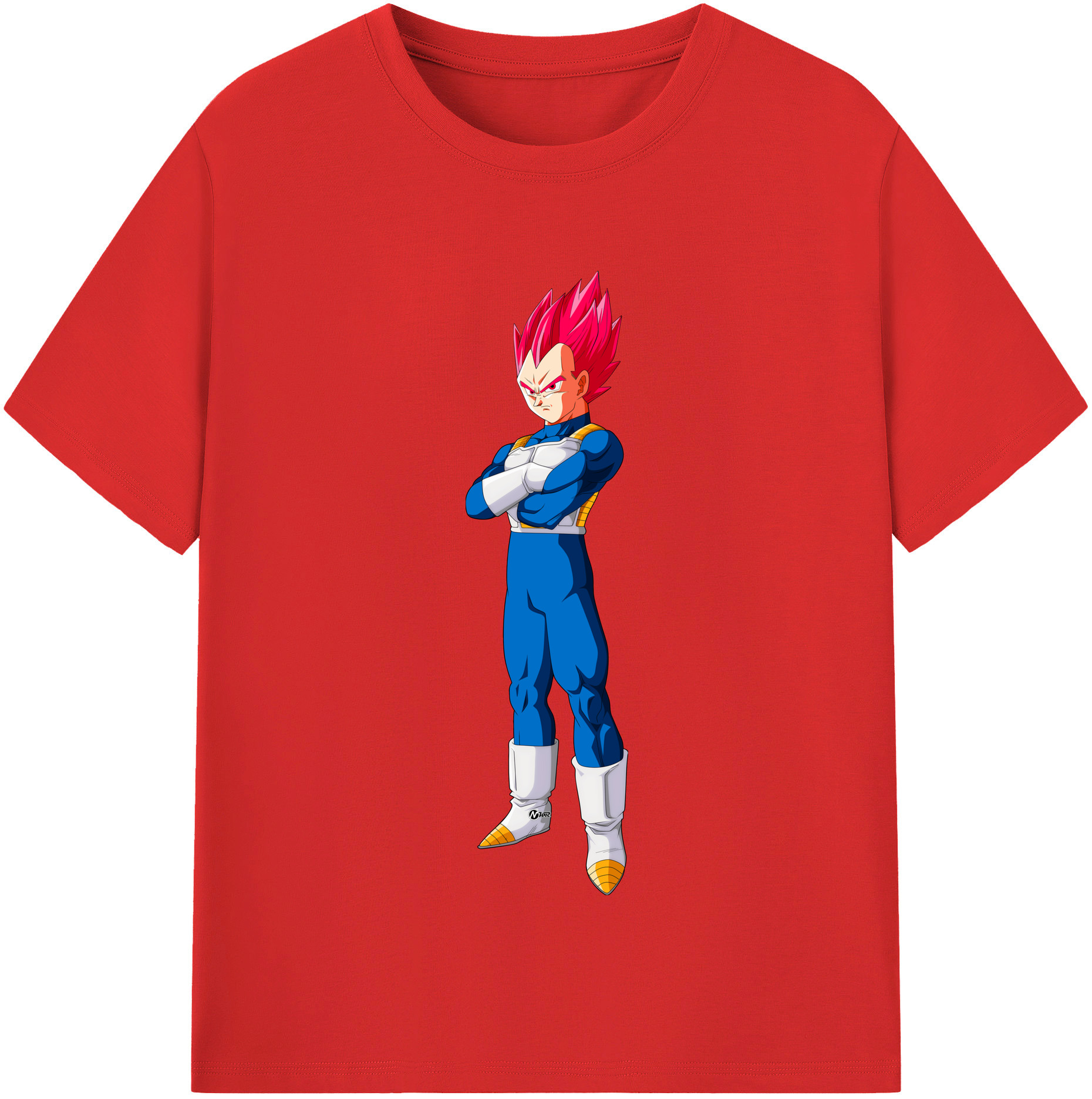 （画像用） ドラゴンボール ベジータ四世（Bejīta Yonsei）DRAGON BALL Vegeta IV レディースカジュアルプリントTシャツ（綿100％）