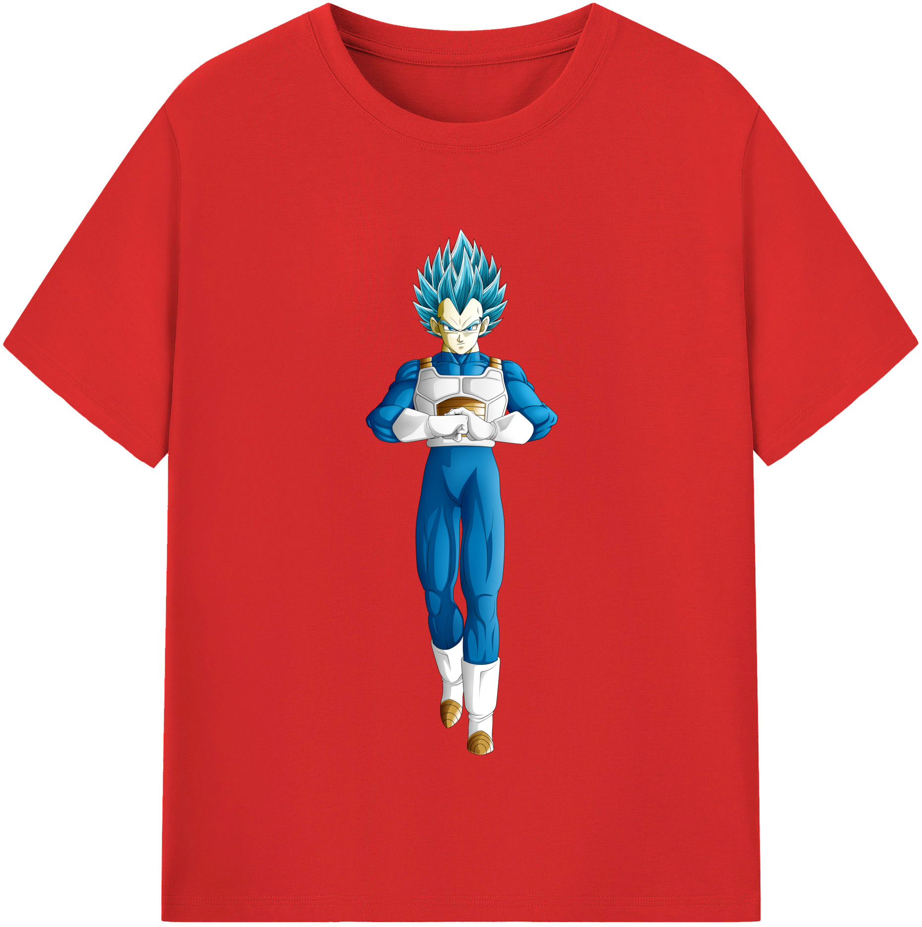 （画像用） ドラゴンボール ベジータ四世（Bejīta Yonsei）DRAGON BALL Vegeta IV レディースカジュアルプリントTシャツ（綿100％）