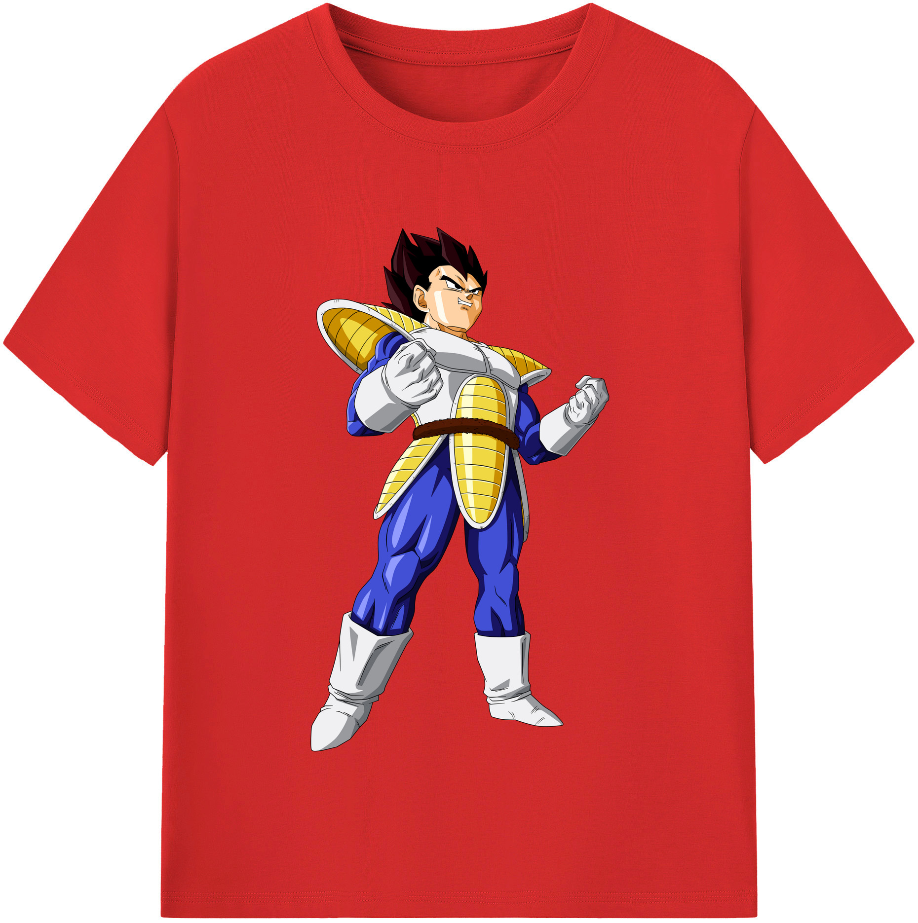（画像用） ドラゴンボール ベジータ四世（Bejīta Yonsei）DRAGON BALL Vegeta IV レディースカジュアルプリントTシャツ（綿100％）