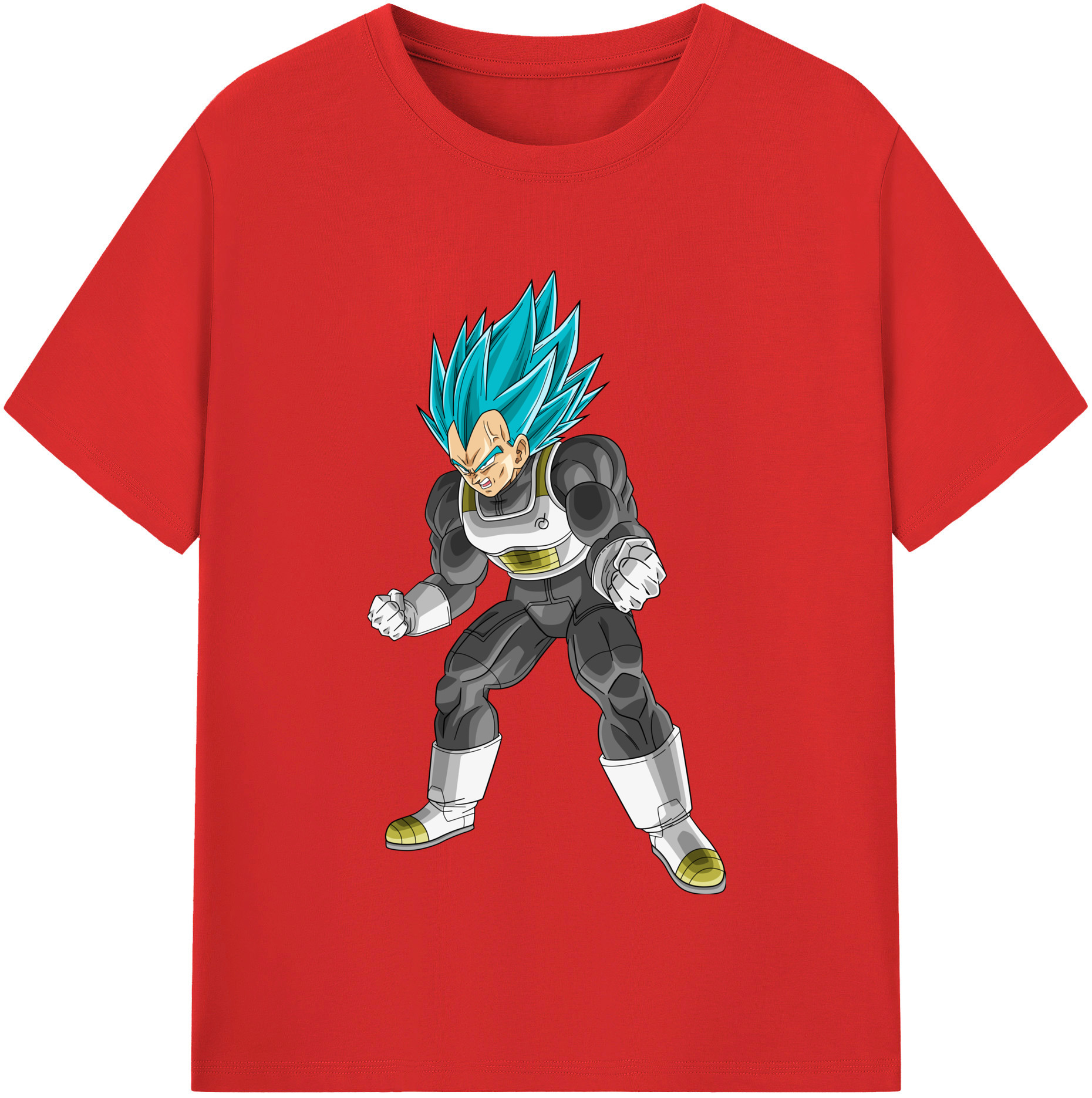 （画像用） ドラゴンボール ベジータ四世（Bejīta Yonsei）DRAGON BALL Vegeta IV レディースカジュアルプリントTシャツ（綿100％）