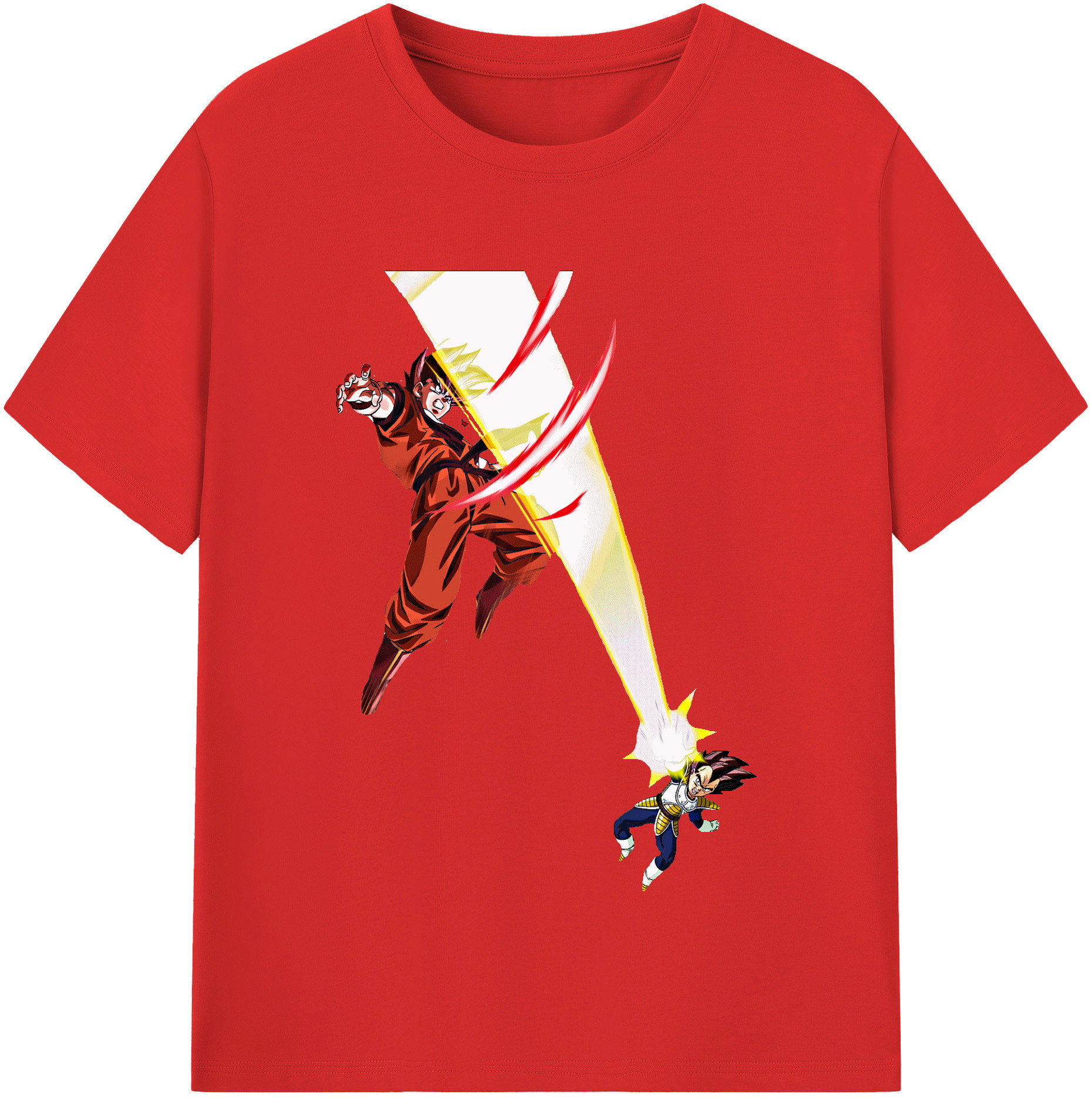 （画像用） ドラゴンボール ベジータ四世（Bejīta Yonsei）DRAGON BALL Vegeta IV レディースカジュアルプリントTシャツ（綿100％）