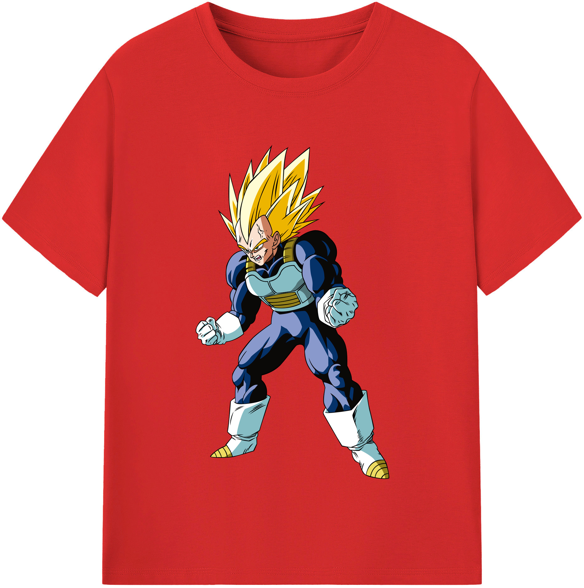 （画像用） ドラゴンボール ベジータ四世（Bejīta Yonsei）DRAGON BALL Vegeta IV レディースカジュアルプリントTシャツ（綿100％）