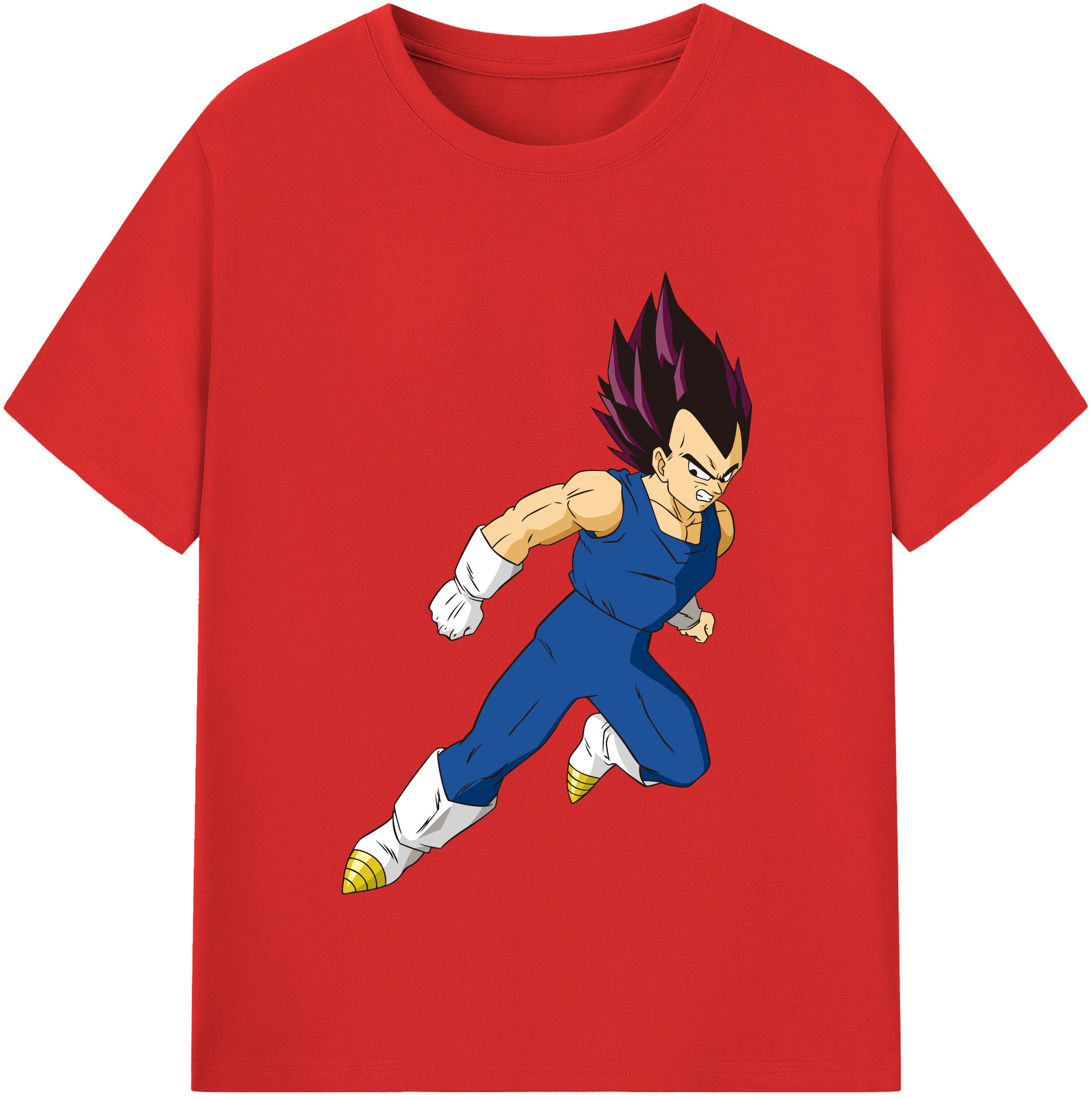 （画像用） ドラゴンボール ベジータ四世（Bejīta Yonsei）DRAGON BALL Vegeta IV レディースカジュアルプリントTシャツ（綿100％）