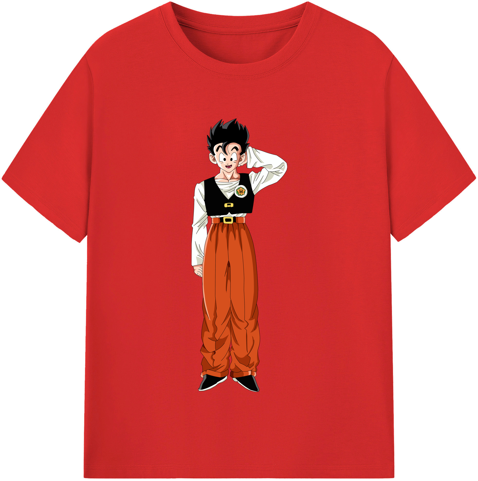 （画像用） ドラゴンボール 孫 悟飯（そんごはん）DRAGON BALL Son Gohan レディースカジュアルプリントTシャツ（綿100％）