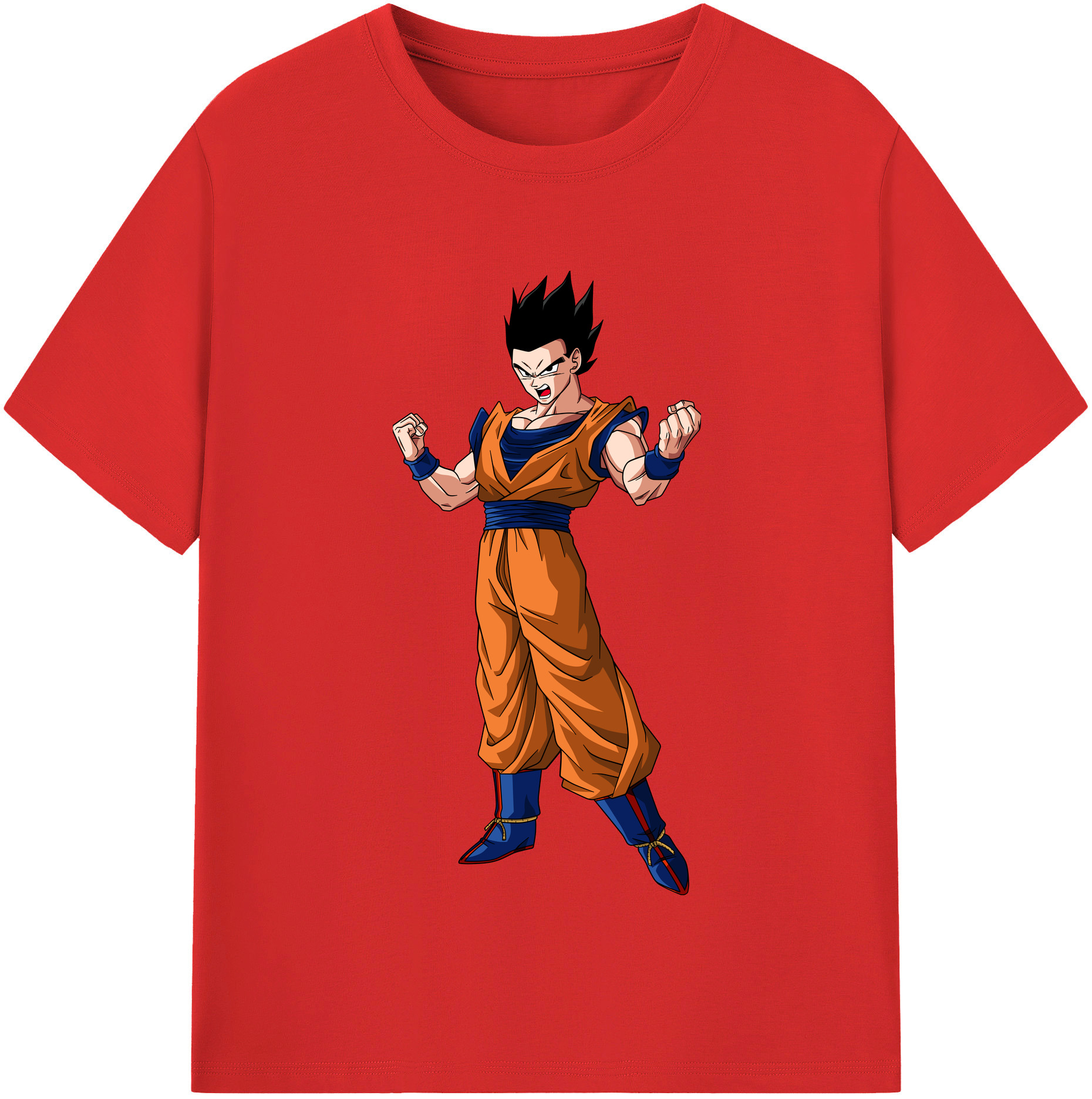 （画像用） ドラゴンボール 孫 悟飯（そんごはん）DRAGON BALL Son Gohan レディースカジュアルプリントTシャツ（綿100％）