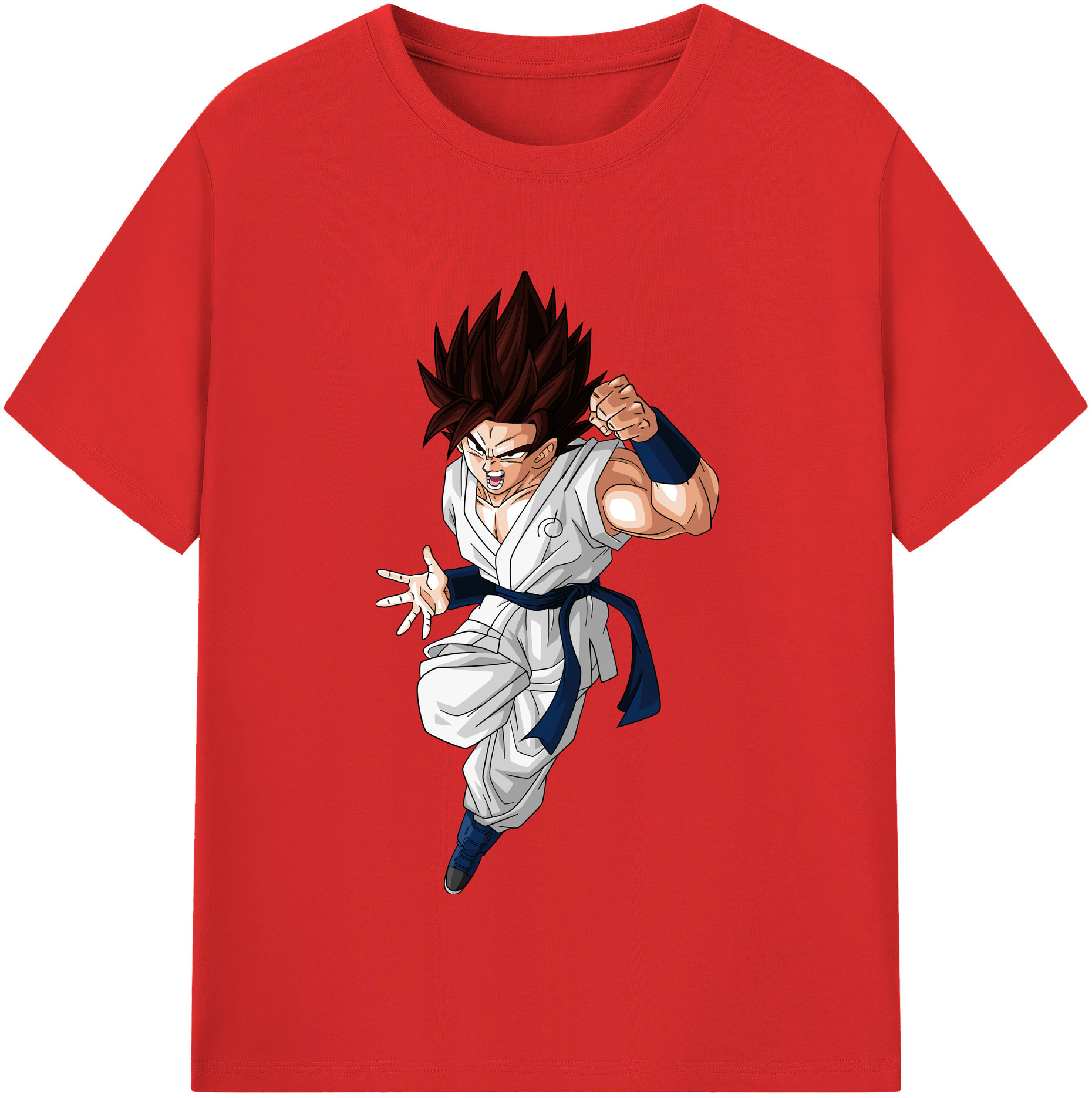 （画像用） ドラゴンボール 孫 悟飯（そんごはん）DRAGON BALL Son Gohan レディースカジュアルプリントTシャツ（綿100％）