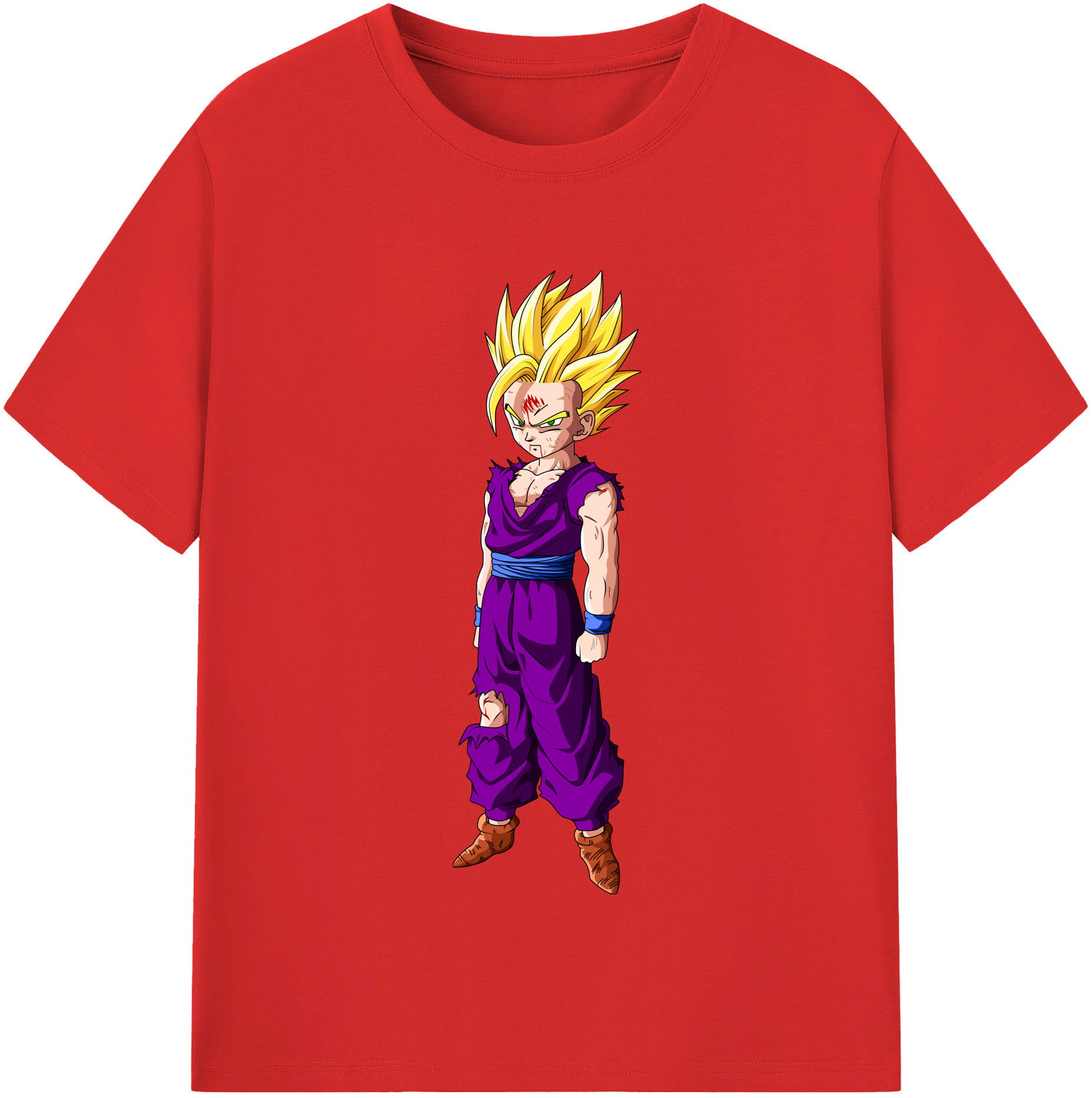 （画像用） ドラゴンボール 孫 悟飯（そんごはん）DRAGON BALL Son Gohan レディースカジュアルプリントTシャツ（綿100％）