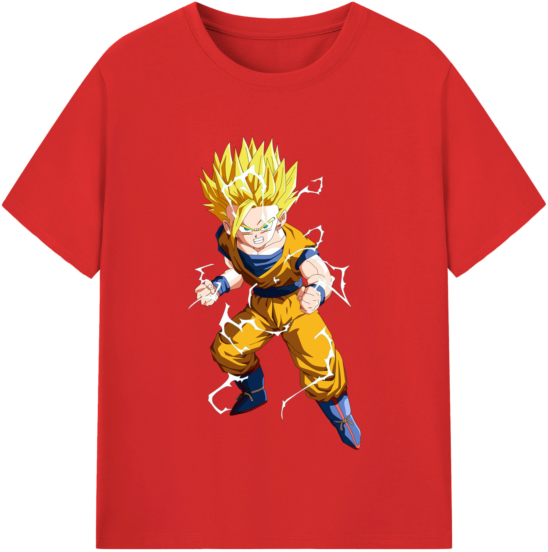 （画像用） ドラゴンボール 孫 悟飯（そんごはん）DRAGON BALL Son Gohan レディースカジュアルプリントTシャツ（綿100％）