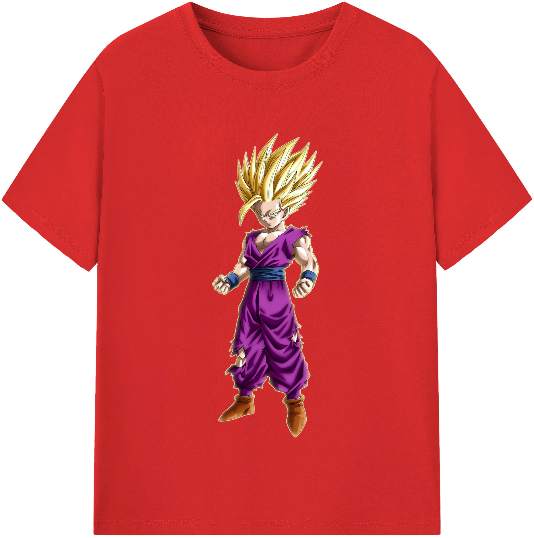 （画像用） ドラゴンボール 孫 悟飯（そんごはん）DRAGON BALL Son Gohan レディースカジュアルプリントTシャツ（綿100％）