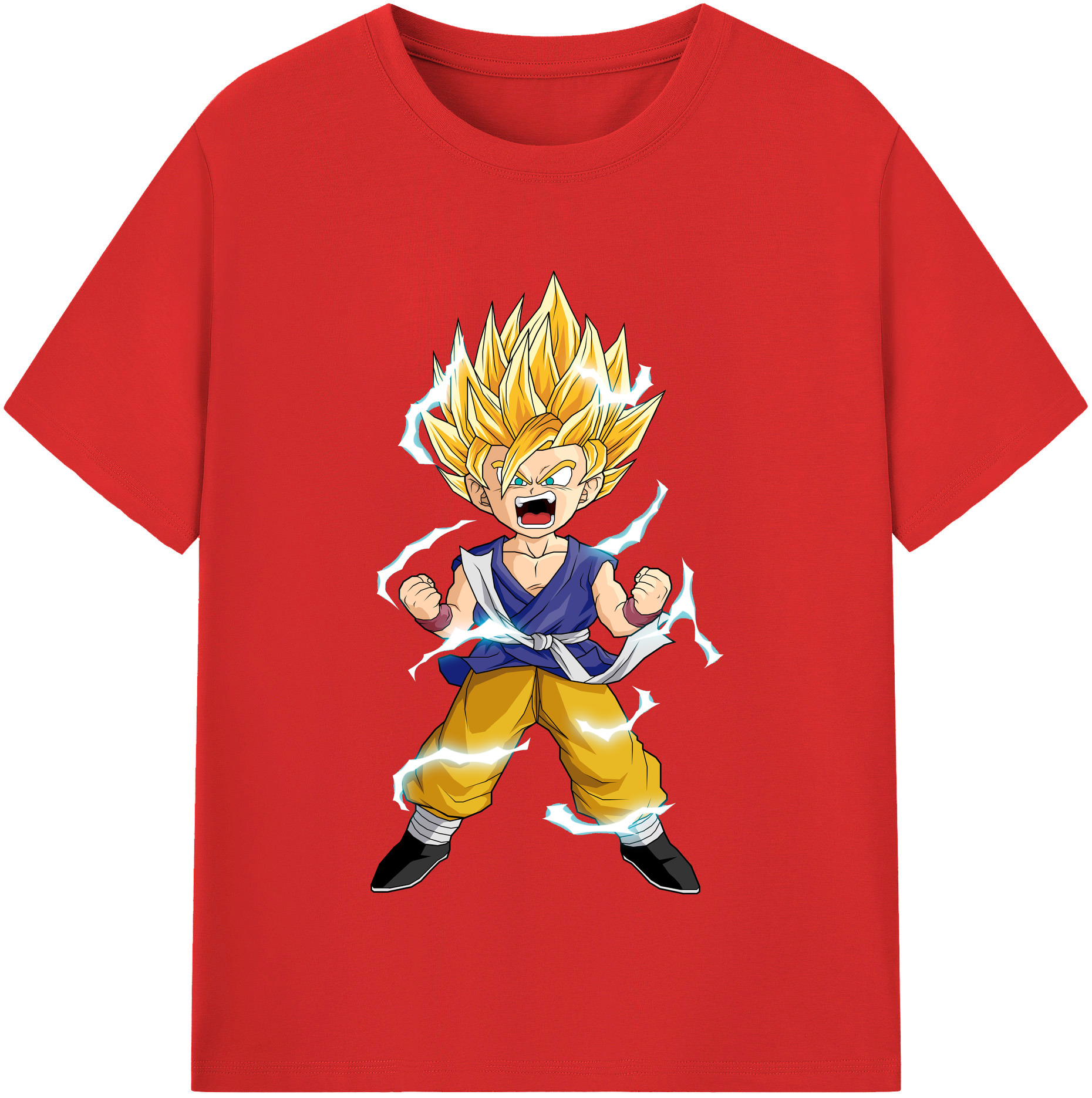 （画像用） ドラゴンボール 孫 悟飯（そんごはん）DRAGON BALL Son Gohan レディースカジュアルプリントTシャツ（綿100％）