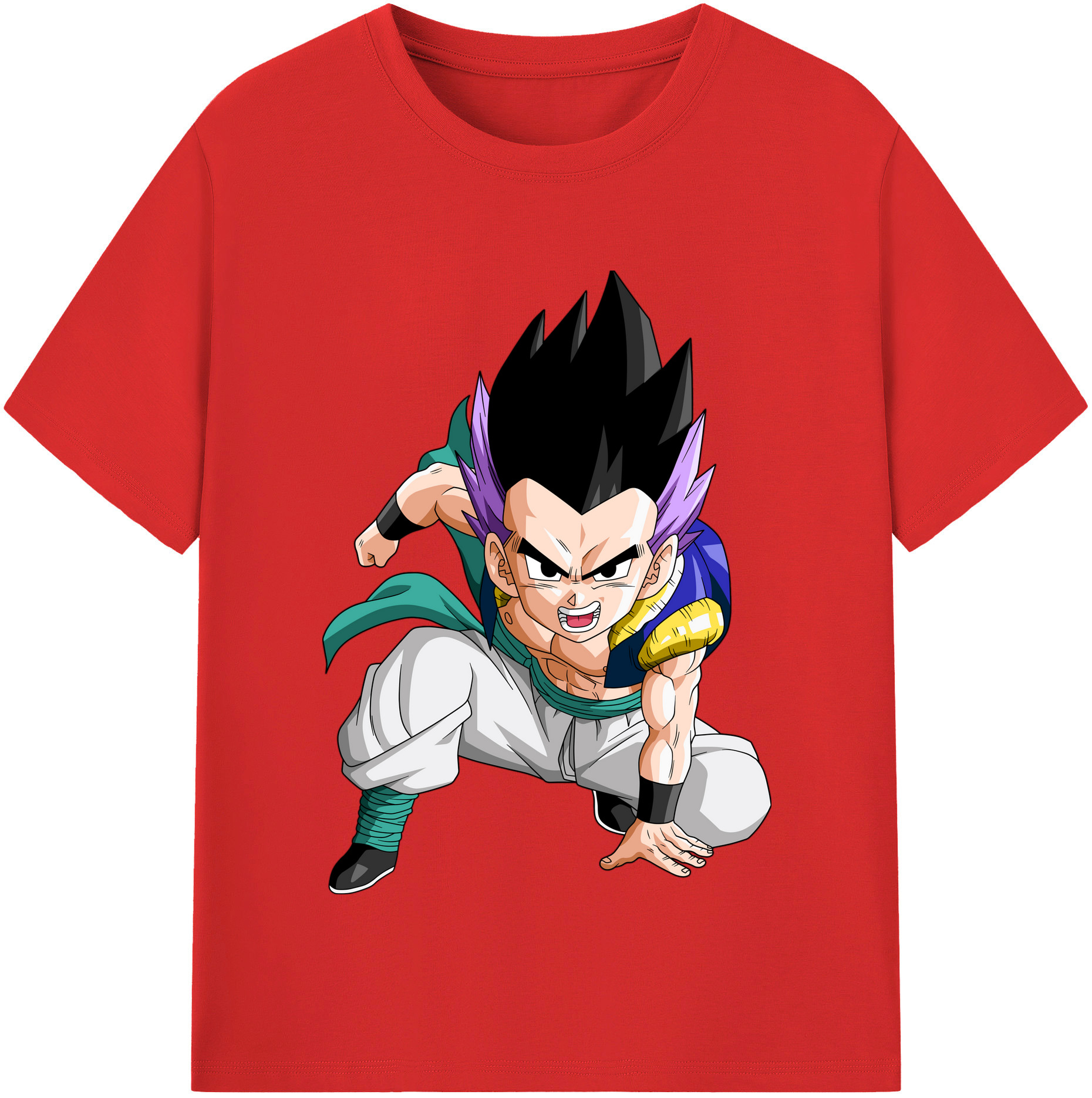 （画像用） ドラゴンボール 孫 悟飯（そんごはん）DRAGON BALL Son Gohan レディースカジュアルプリントTシャツ（綿100％）