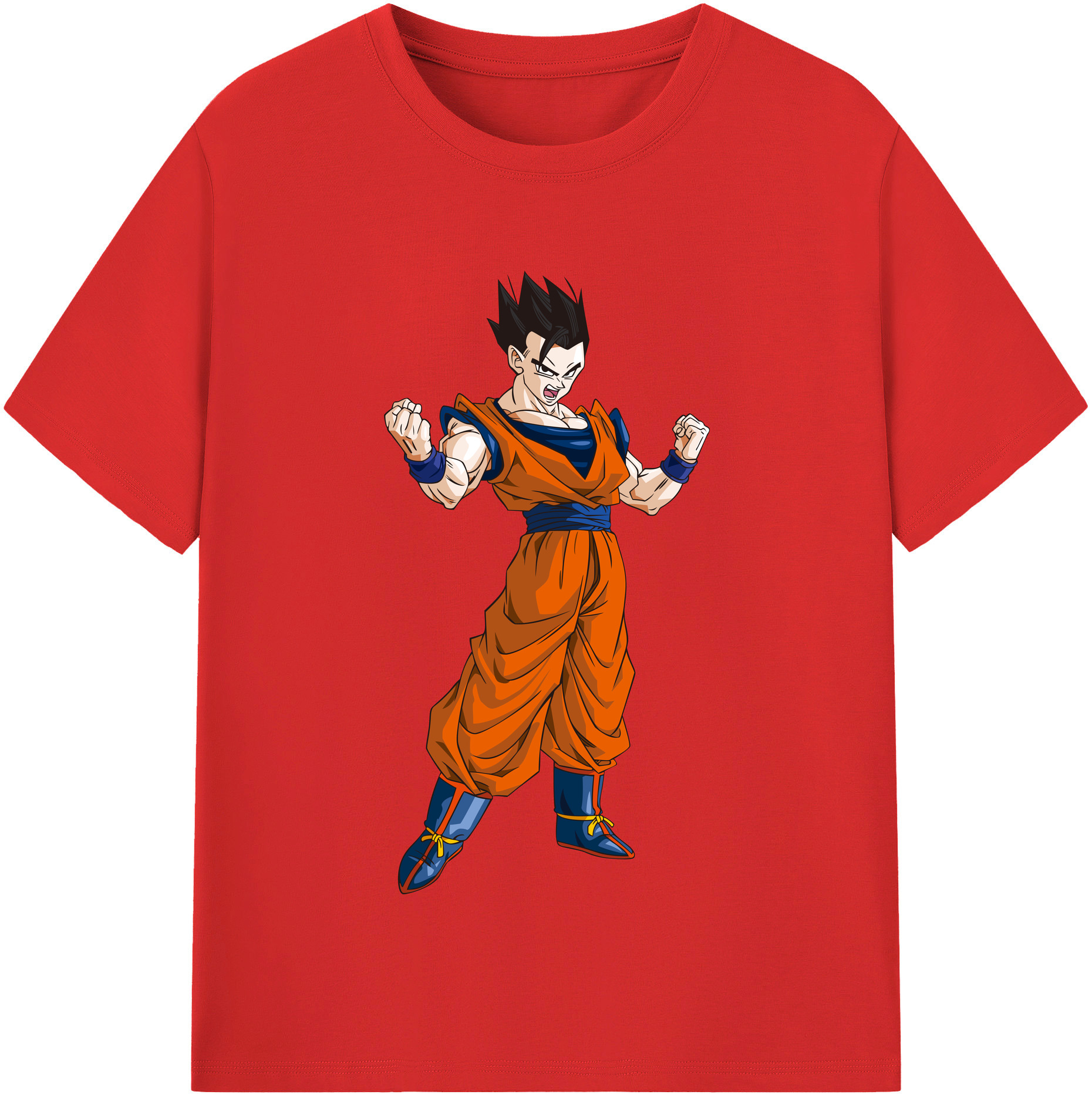 （画像用） ドラゴンボール 孫 悟飯（そんごはん）DRAGON BALL Son Gohan レディースカジュアルプリントTシャツ（綿100％）