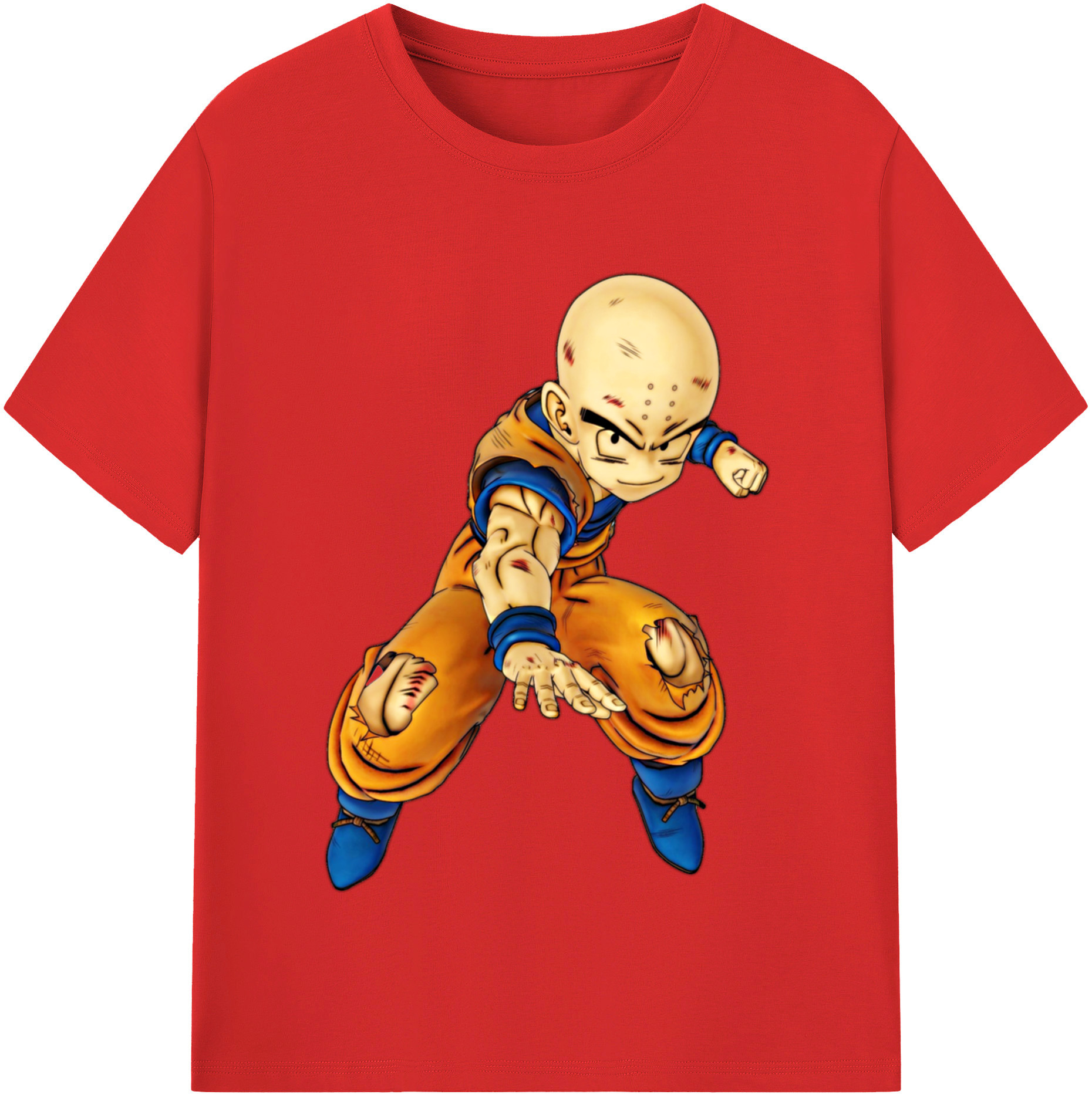 （画像用） ドラゴンボール クリリン DRAGON BALL krillin レディースカジュアルプリントTシャツ（綿100％）