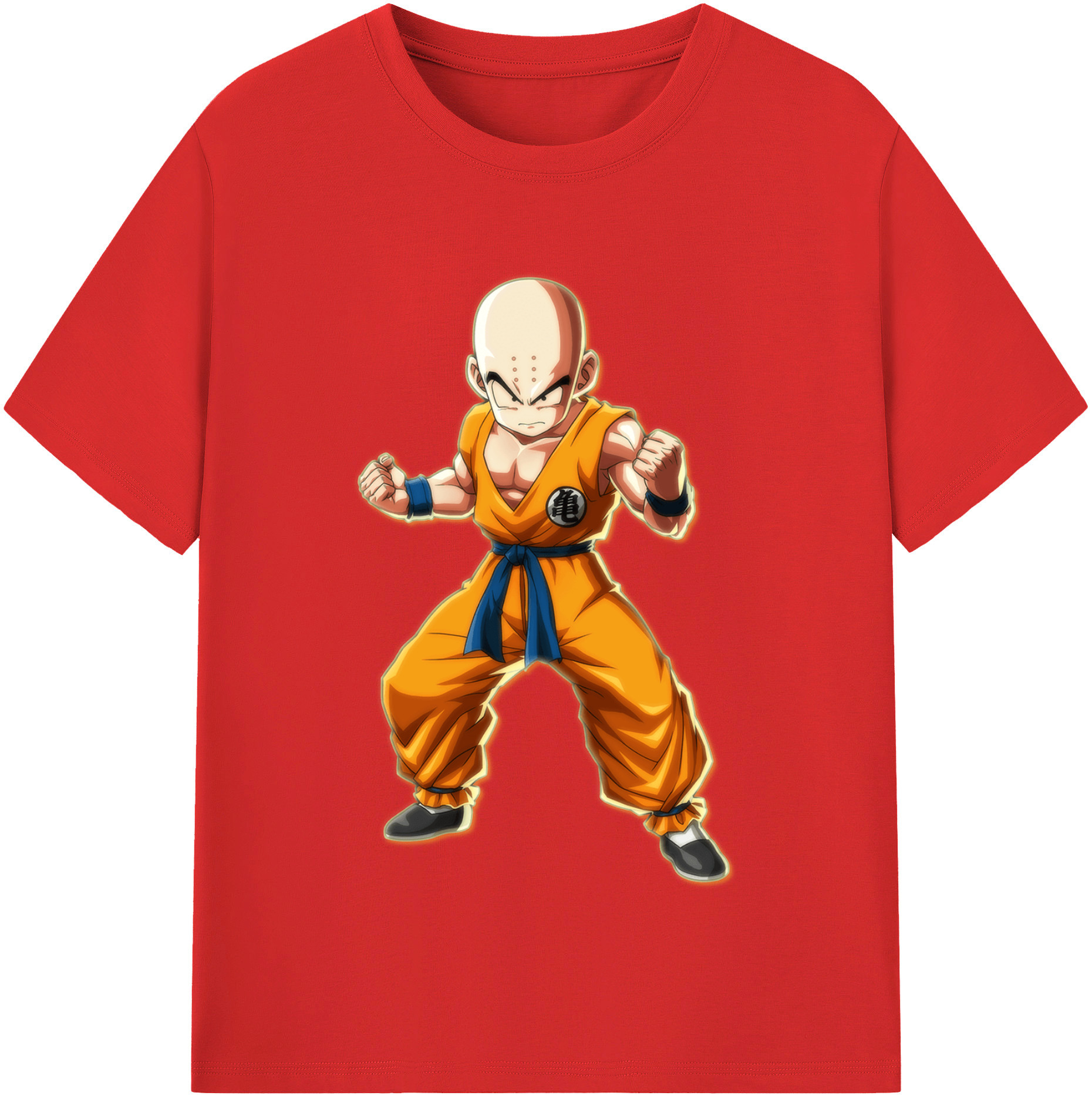 （画像用） ドラゴンボール クリリン DRAGON BALL krillin レディースカジュアルプリントTシャツ（綿100％）