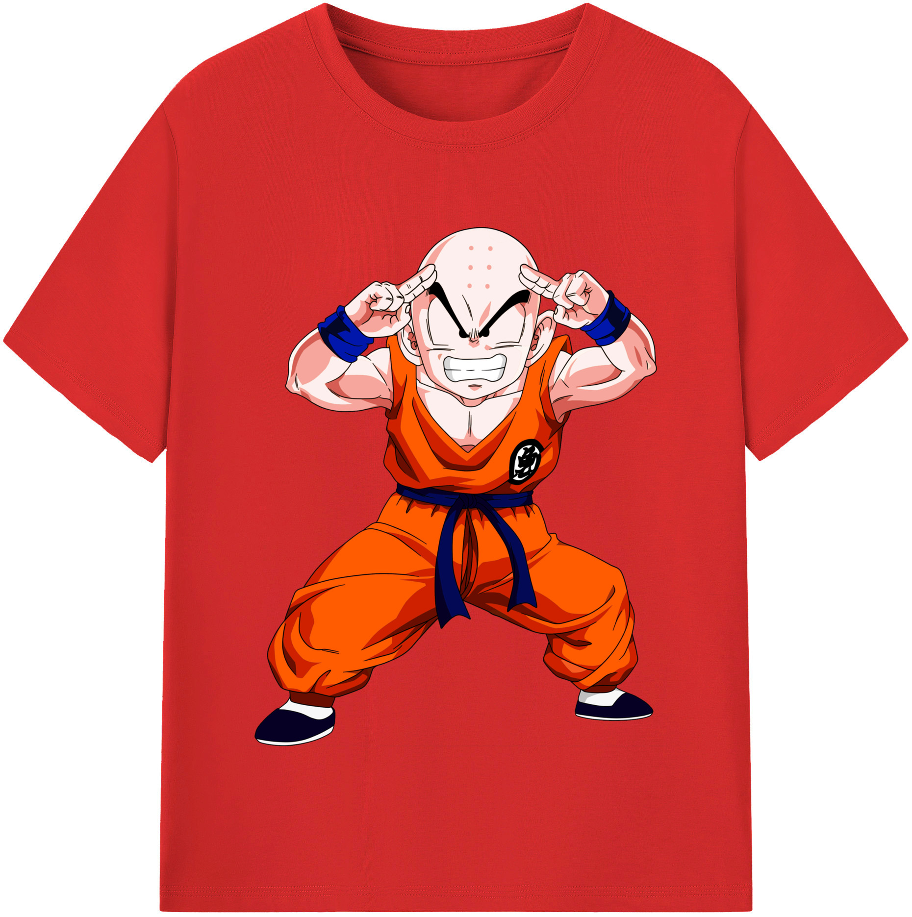 （画像用） ドラゴンボール クリリン DRAGON BALL krillin レディースカジュアルプリントTシャツ（綿100％）