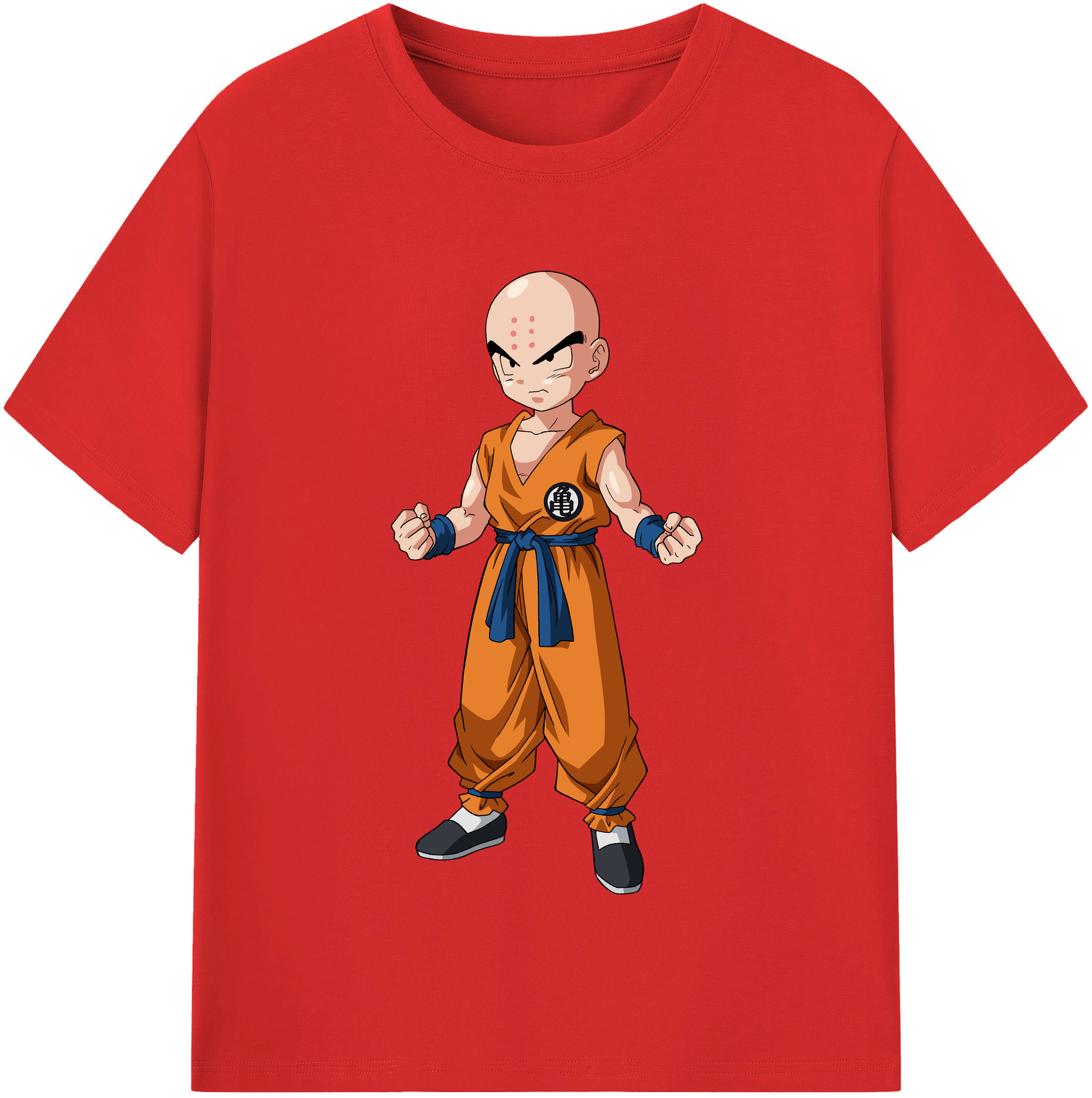 （画像用） ドラゴンボール クリリン DRAGON BALL krillin レディースカジュアルプリントTシャツ（綿100％）