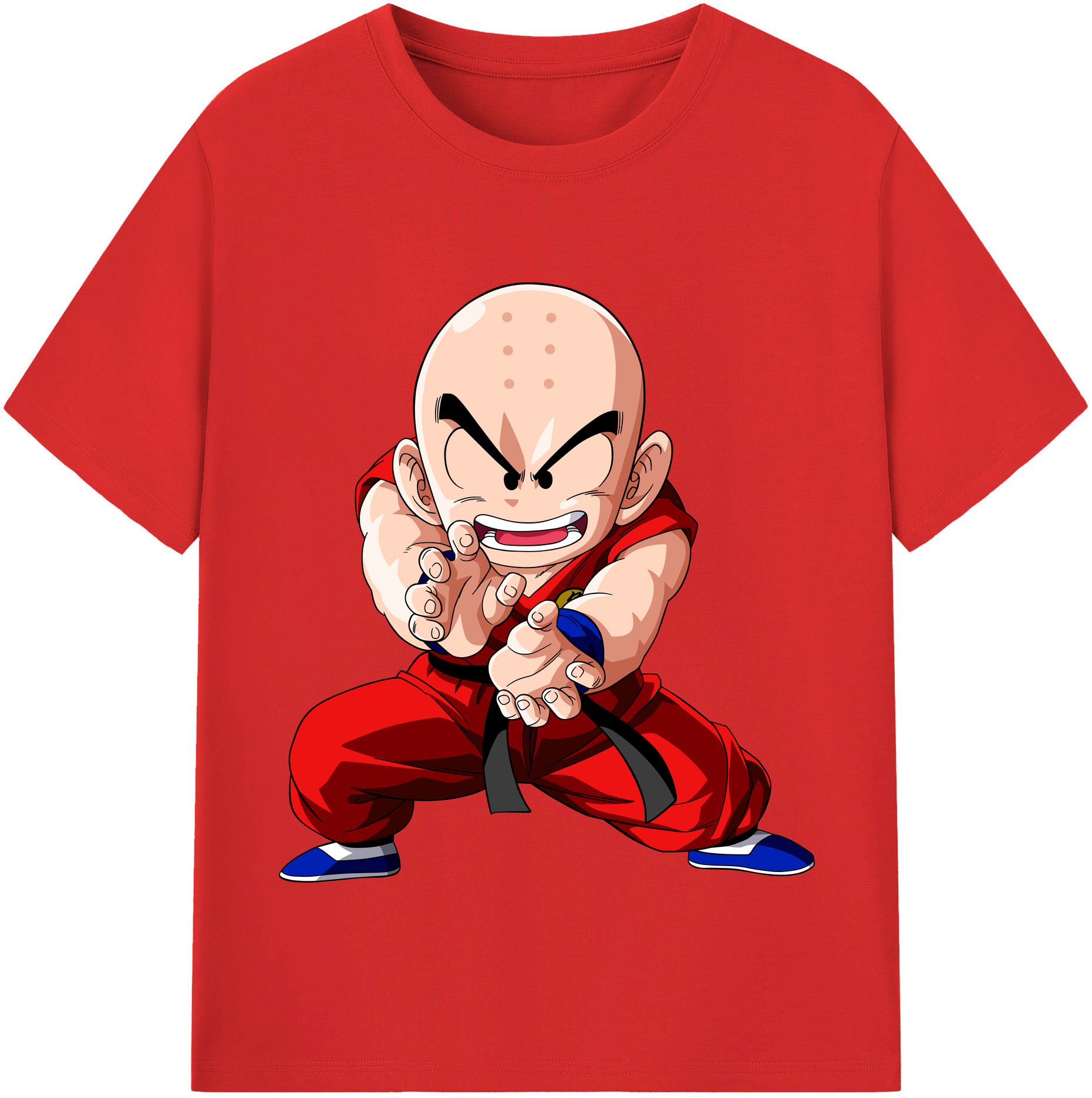 （画像用） ドラゴンボール クリリン DRAGON BALL krillin レディースカジュアルプリントTシャツ（綿100％）