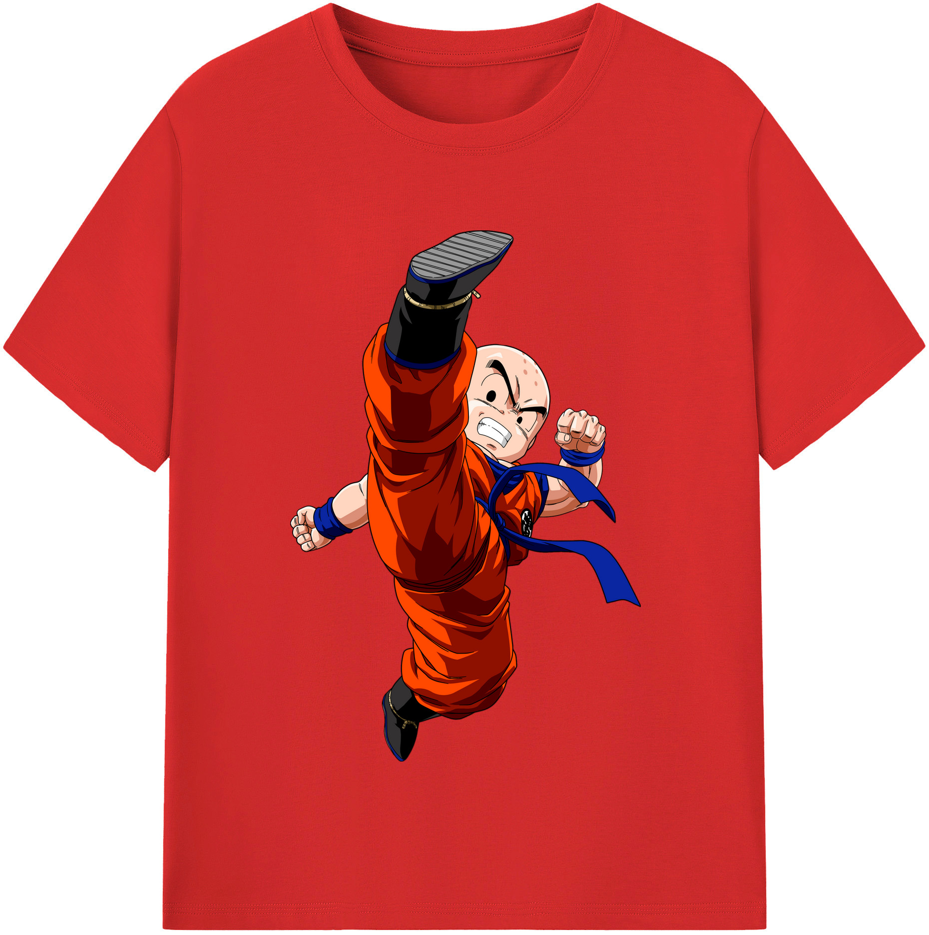 （画像用） ドラゴンボール クリリン DRAGON BALL krillin レディースカジュアルプリントTシャツ（綿100％）