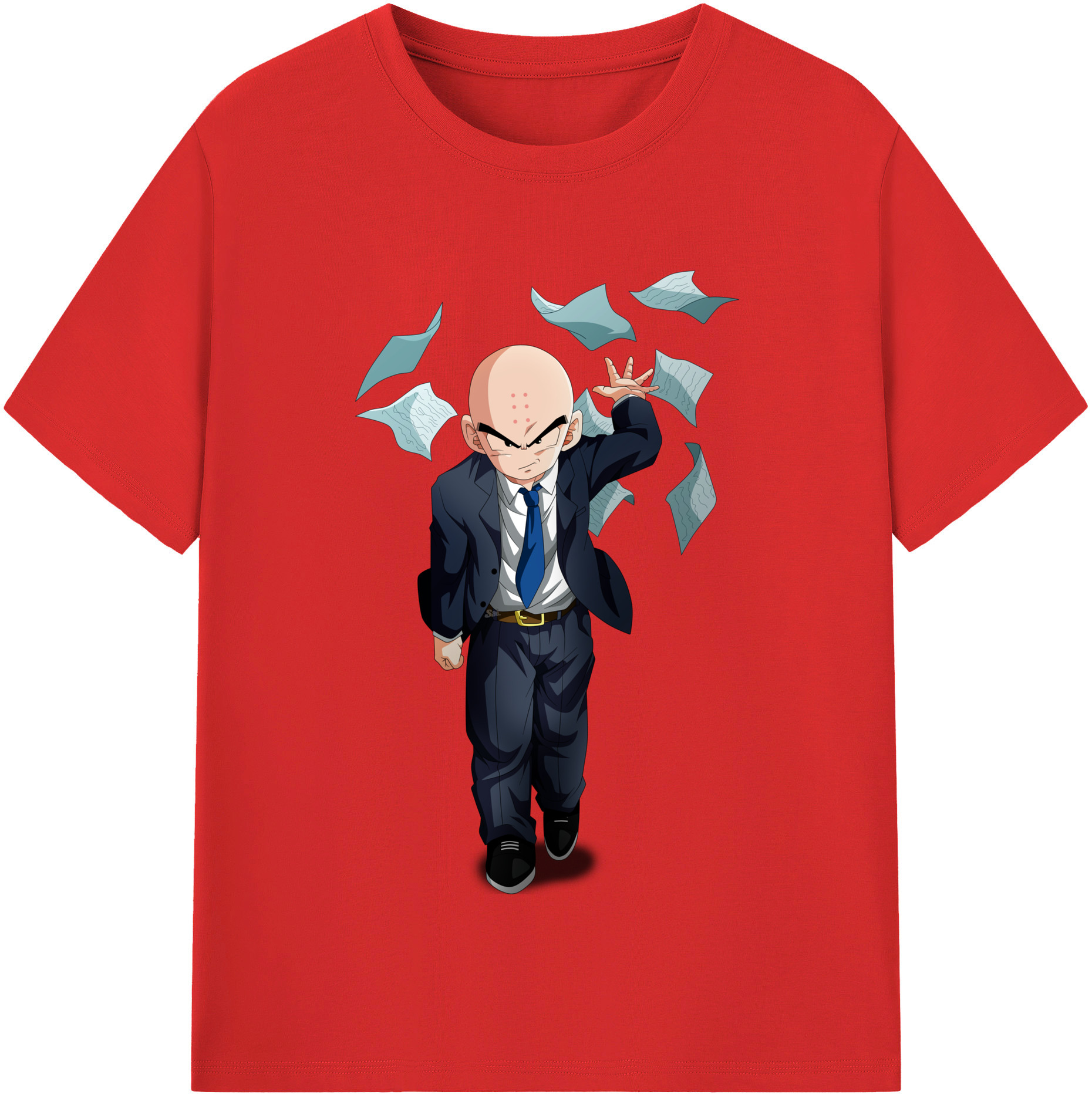 （画像用） ドラゴンボール クリリン DRAGON BALL krillin レディースカジュアルプリントTシャツ（綿100％）