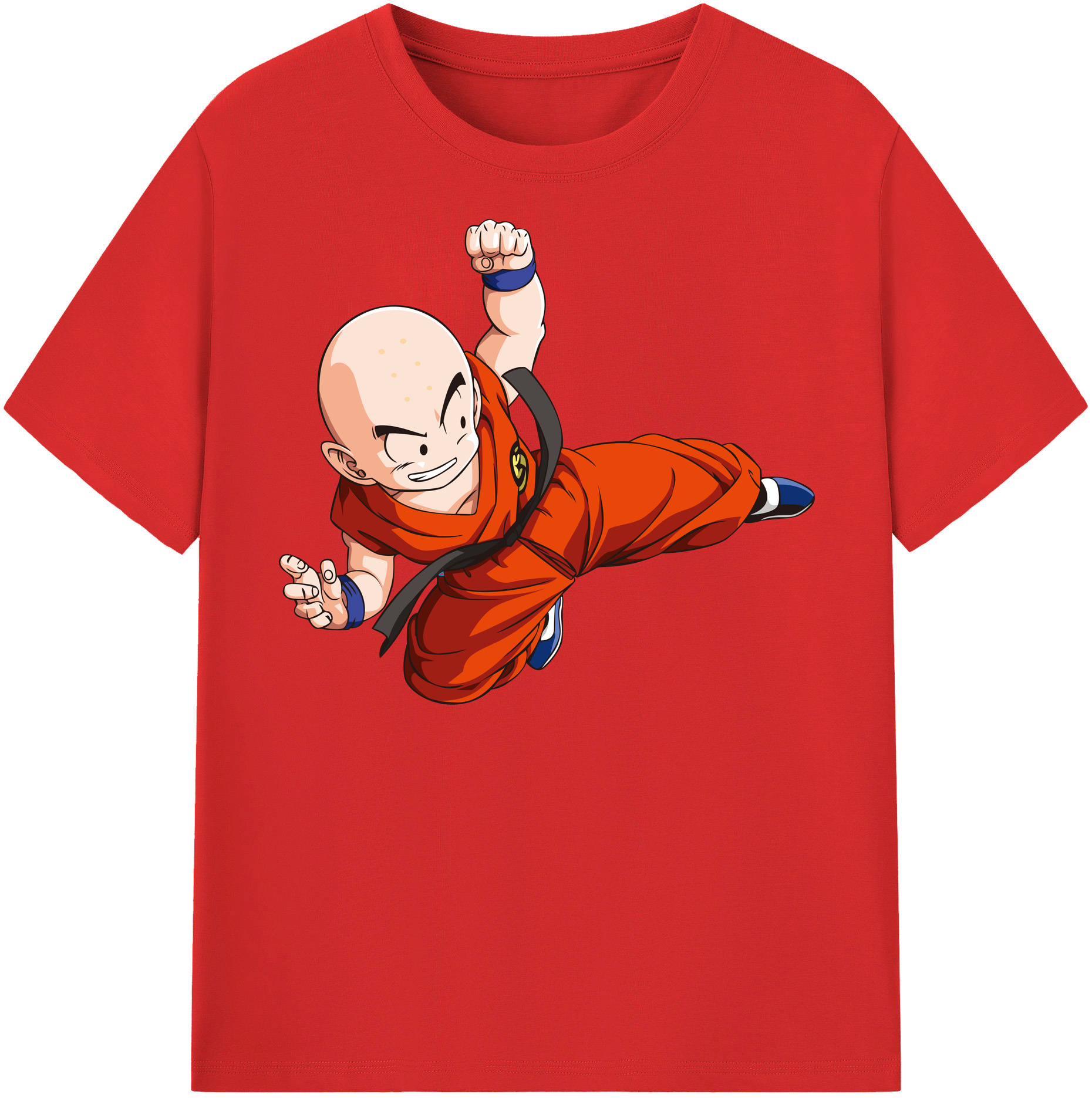 （画像用） ドラゴンボール クリリン DRAGON BALL krillin レディースカジュアルプリントTシャツ（綿100％）