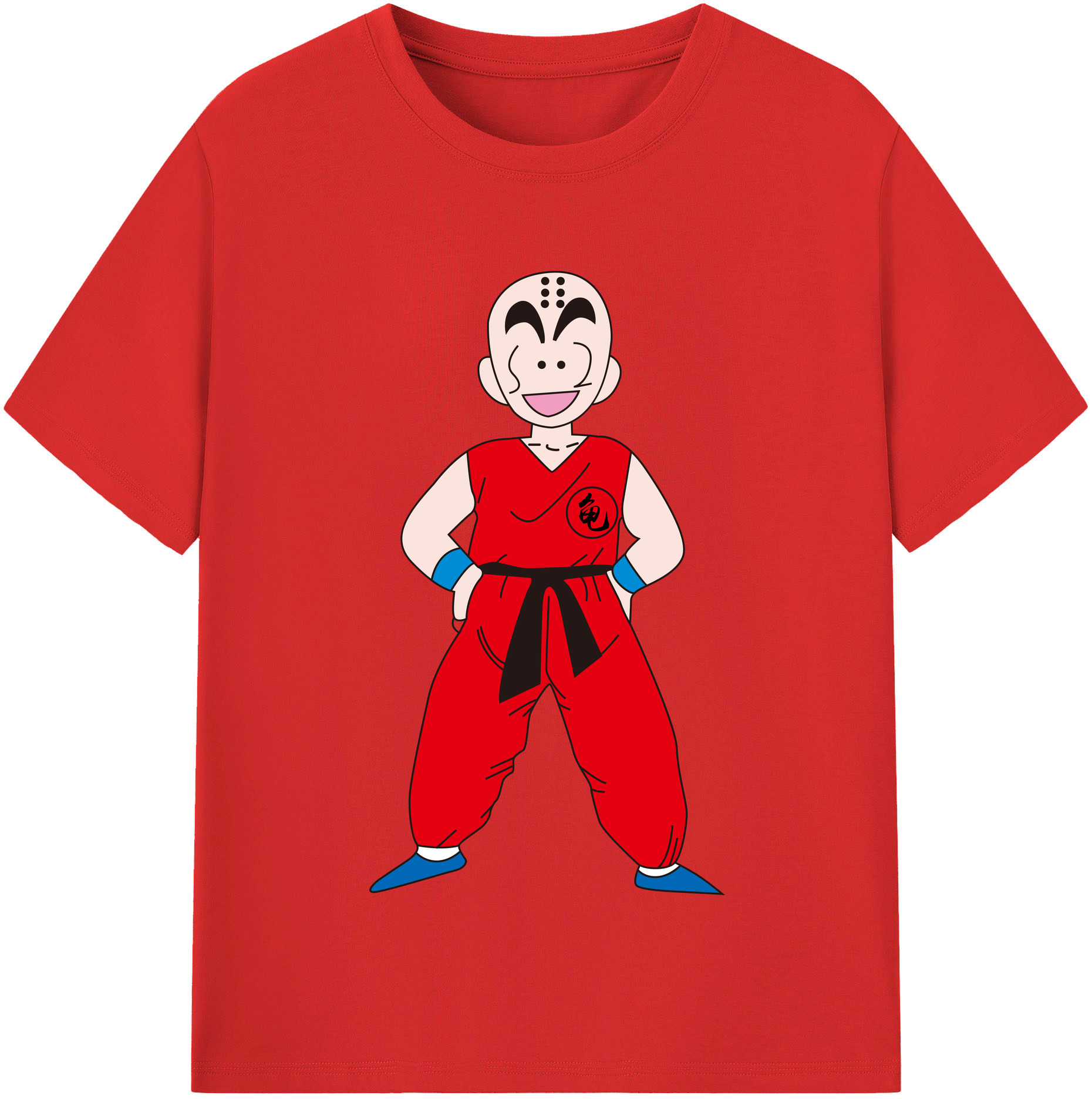 （画像用） ドラゴンボール クリリン DRAGON BALL krillin レディースカジュアルプリントTシャツ（綿100％）