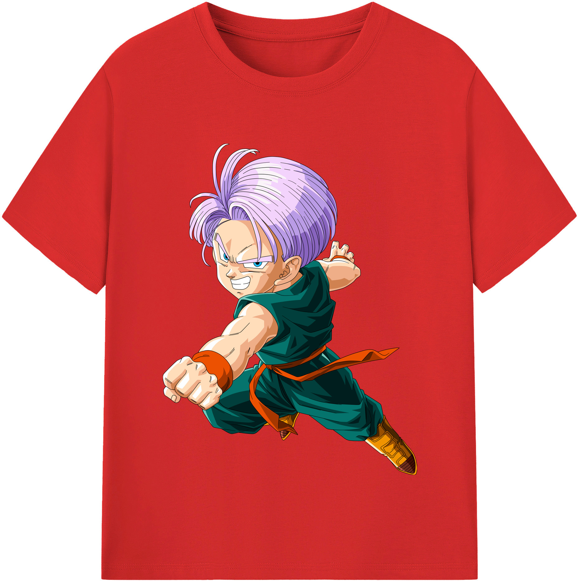（画像用） ドラゴンボール トランクス（Torankusu）DRAGON BALL Trunks レディースカジュアルプリントTシャツ（綿100％）