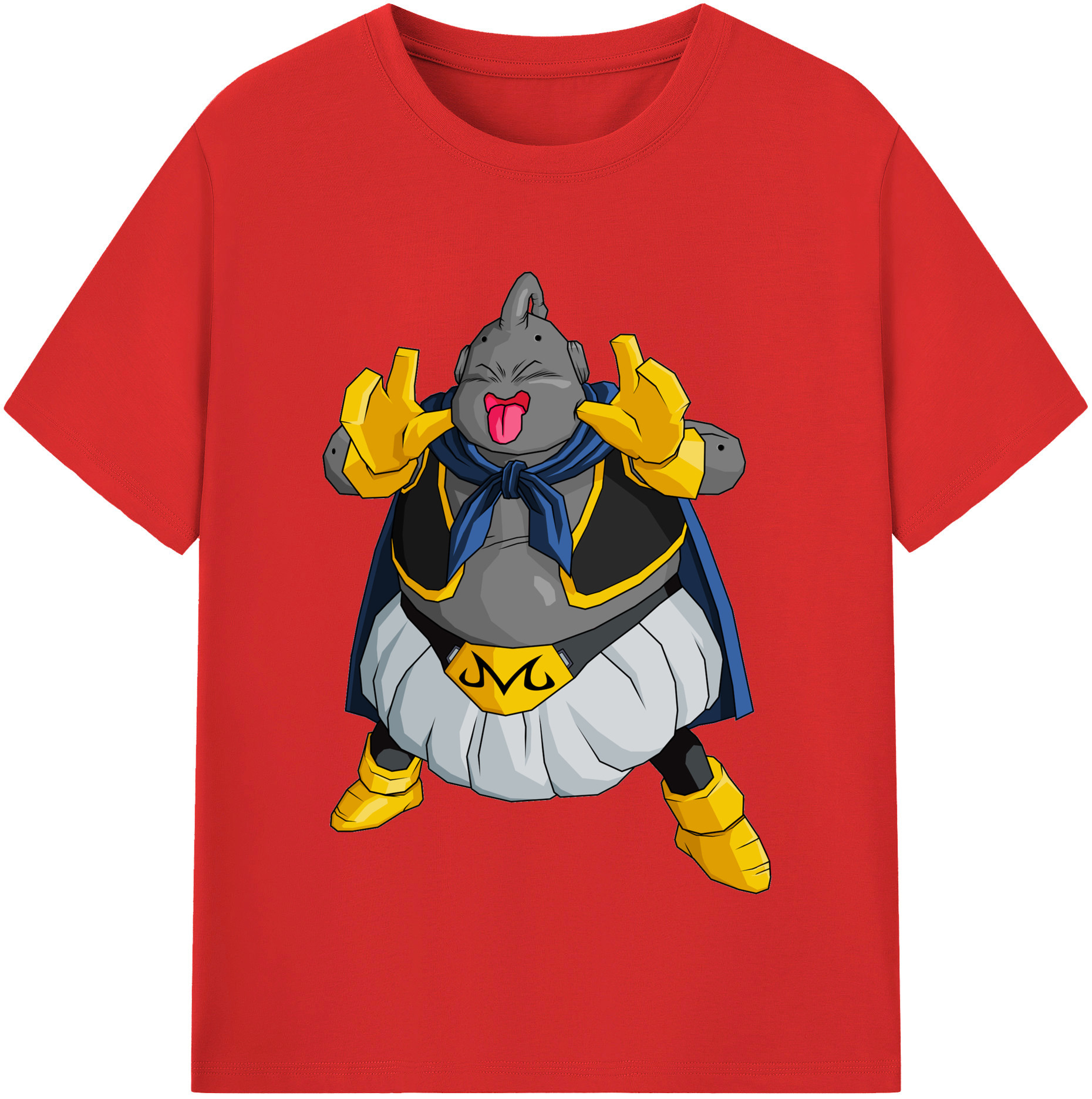 （画像用） ドラゴンボール 魔人ブウ DRAGON BALL Majin Buu レディースカジュアルプリントTシャツ（綿100％）