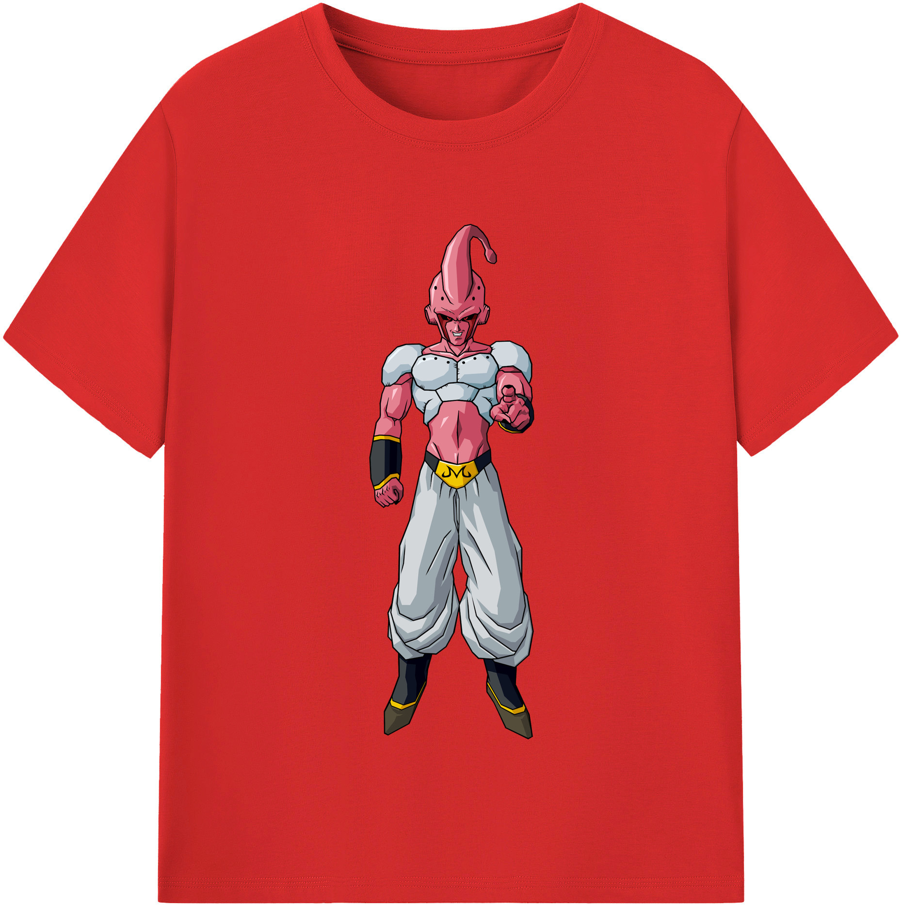 （画像用） ドラゴンボール 魔人ブウ DRAGON BALL Majin Buu レディースカジュアルプリントTシャツ（綿100％）