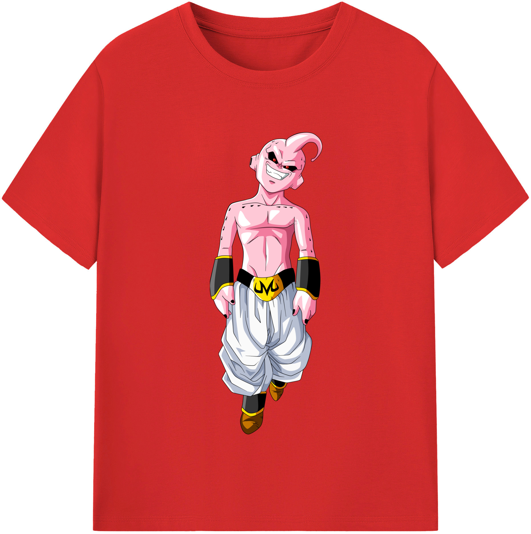 （画像用） ドラゴンボール 魔人ブウ DRAGON BALL Majin Buu レディースカジュアルプリントTシャツ（綿100％）