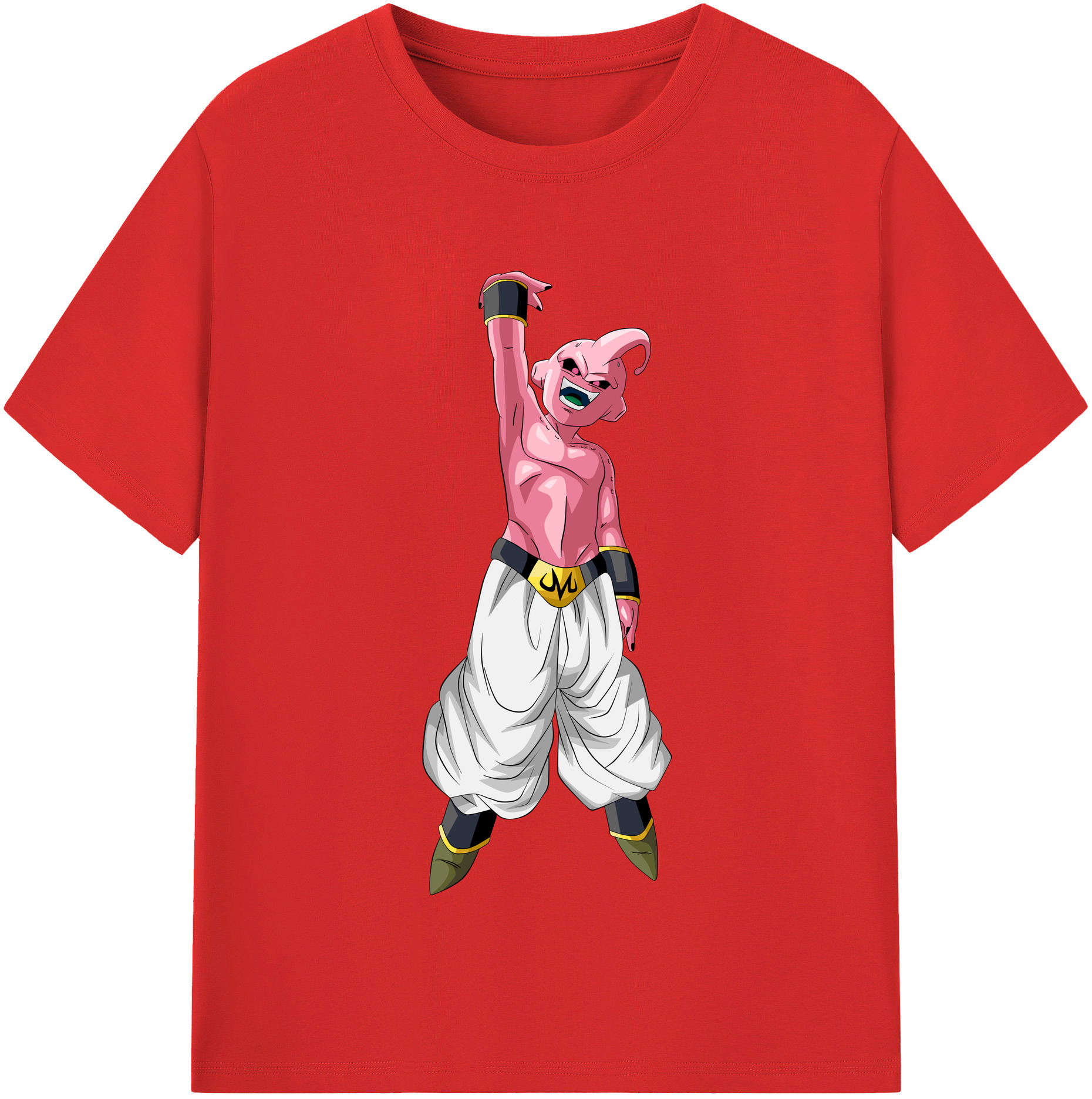 （画像用） ドラゴンボール 魔人ブウ DRAGON BALL Majin Buu レディースカジュアルプリントTシャツ（綿100％）