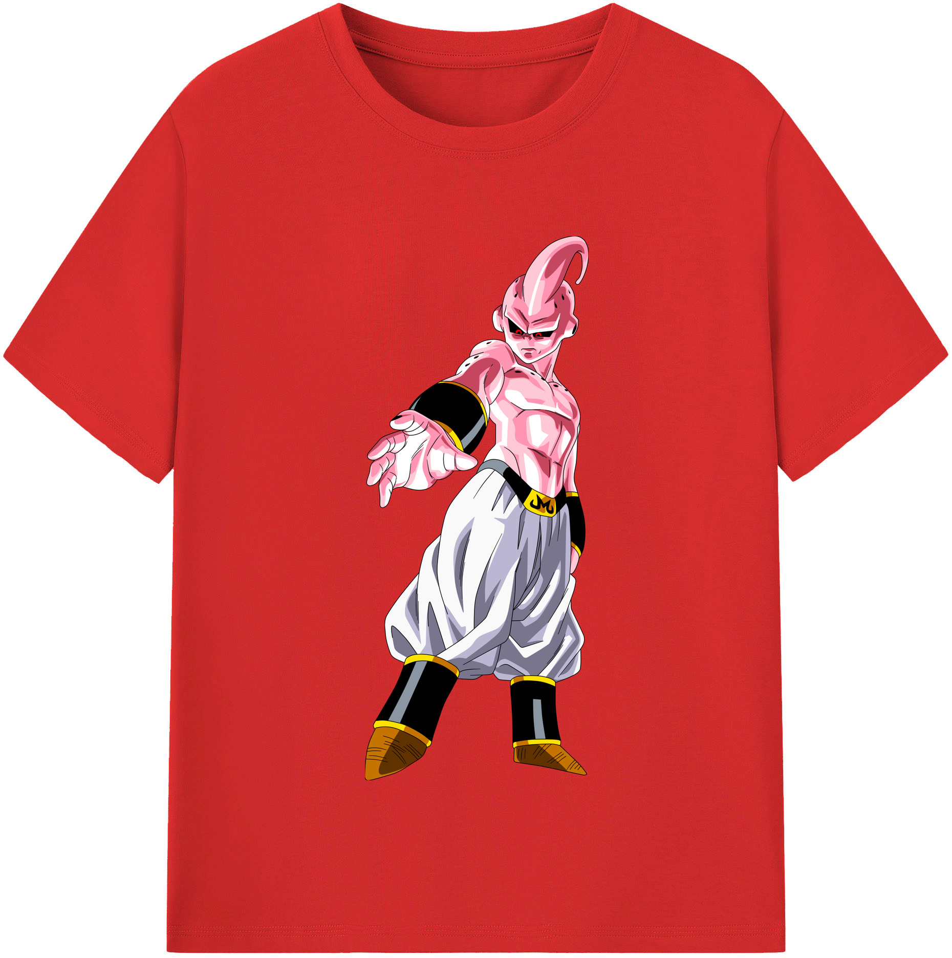 （画像用） ドラゴンボール 魔人ブウ DRAGON BALL Majin Buu レディースカジュアルプリントTシャツ（綿100％）